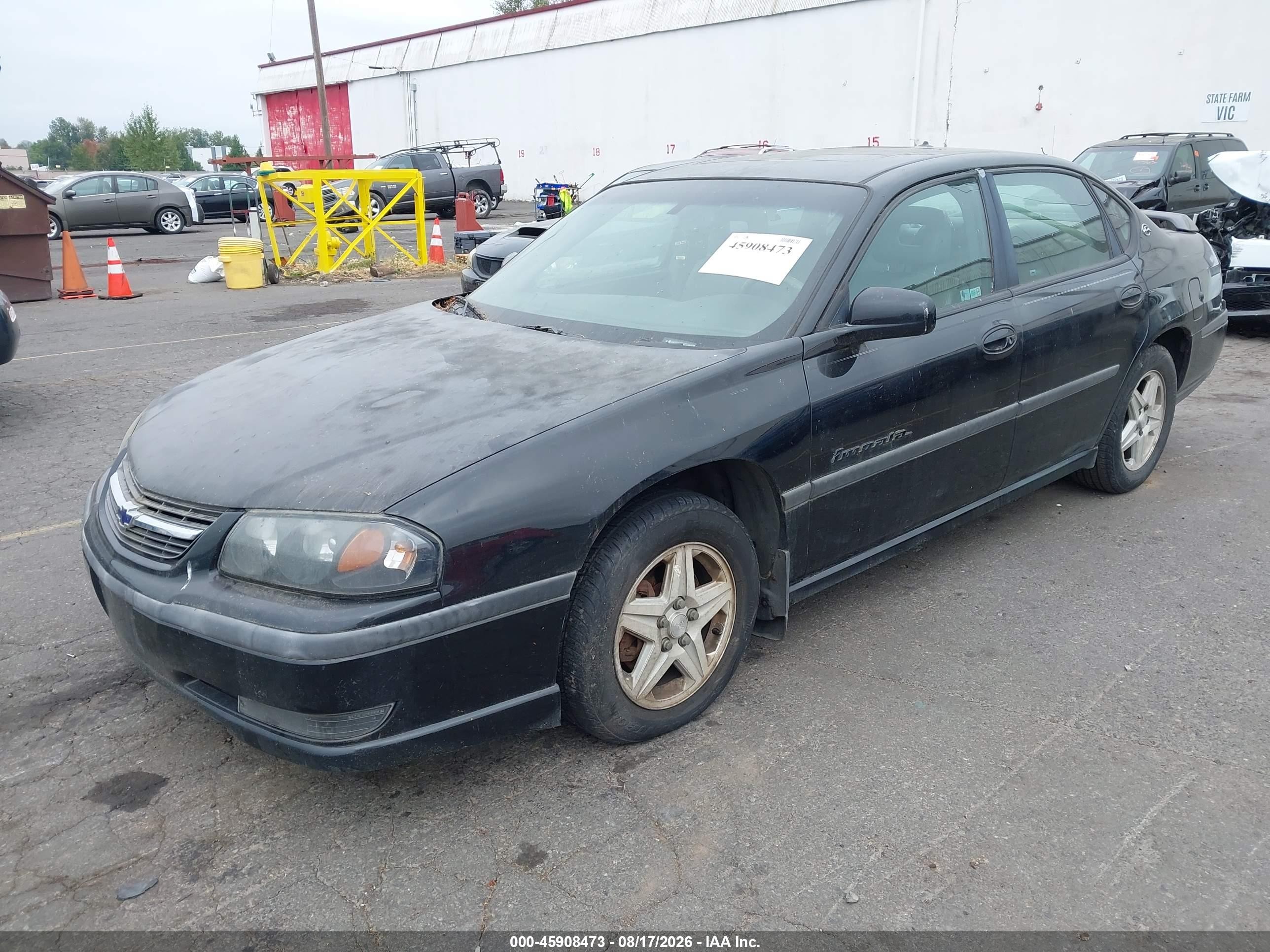 2003 Chevrolet Impala Ls Black vin: 2G1WH55KX39120661