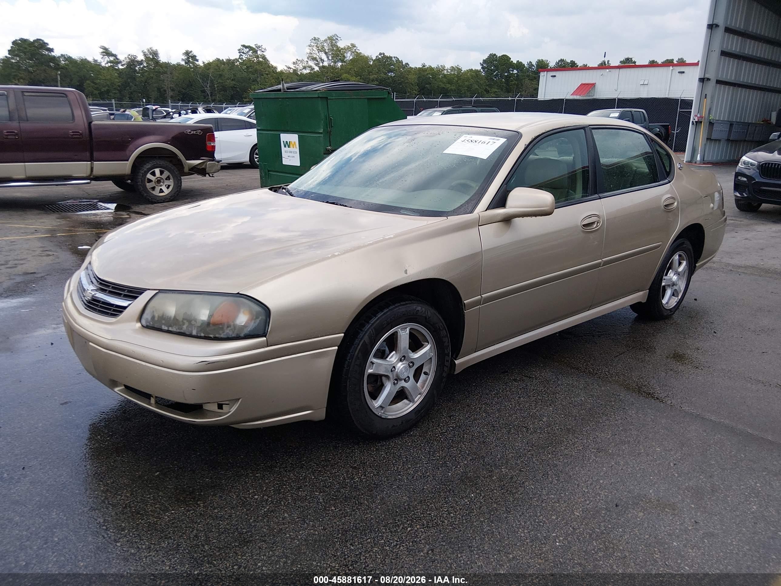 2005 Chevrolet Impala Ls Tan vin: 2G1WH55KX59227485