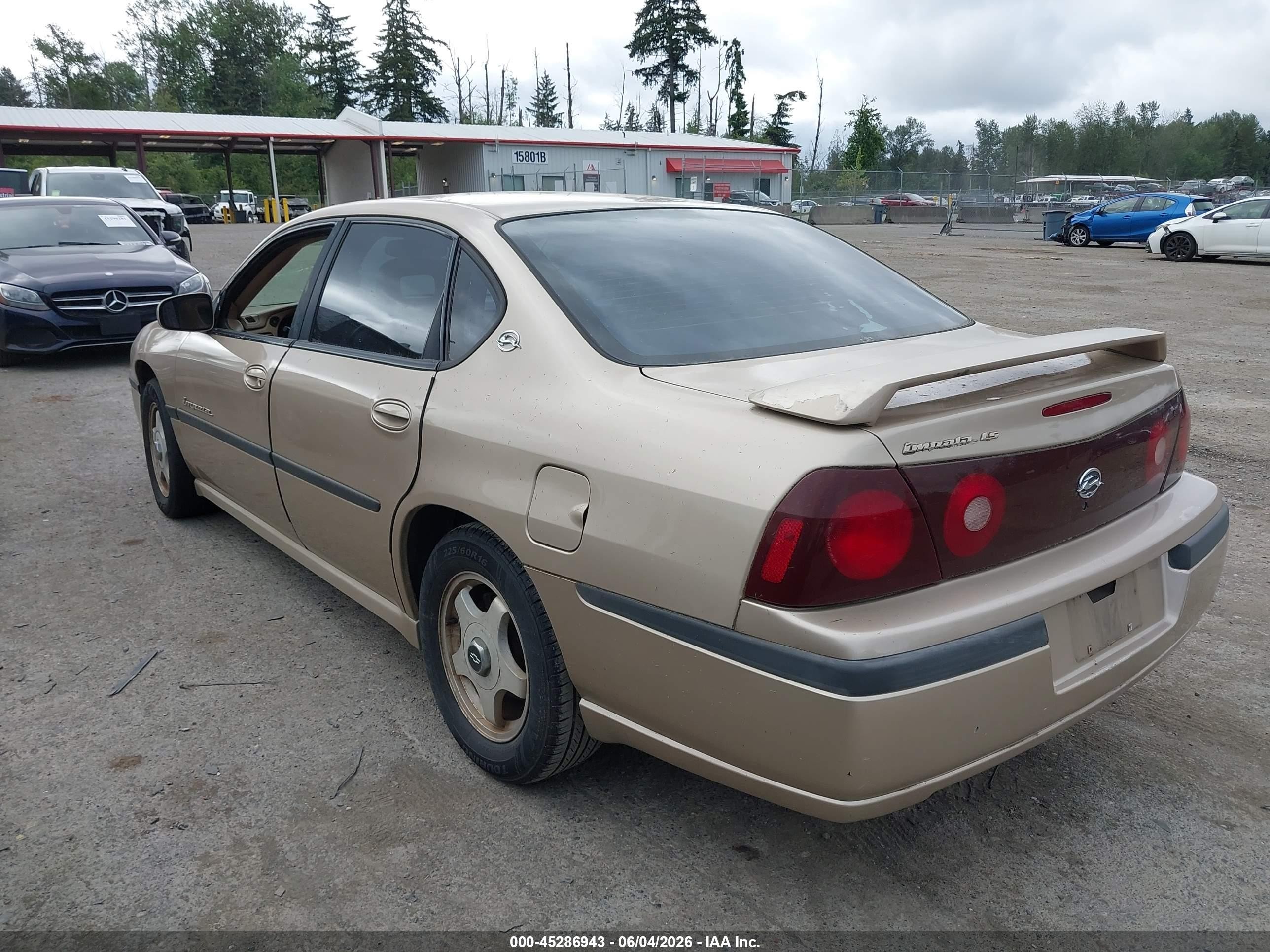 2000 Chevrolet Impala Ls Gold vin: 2G1WH55KXY9131361