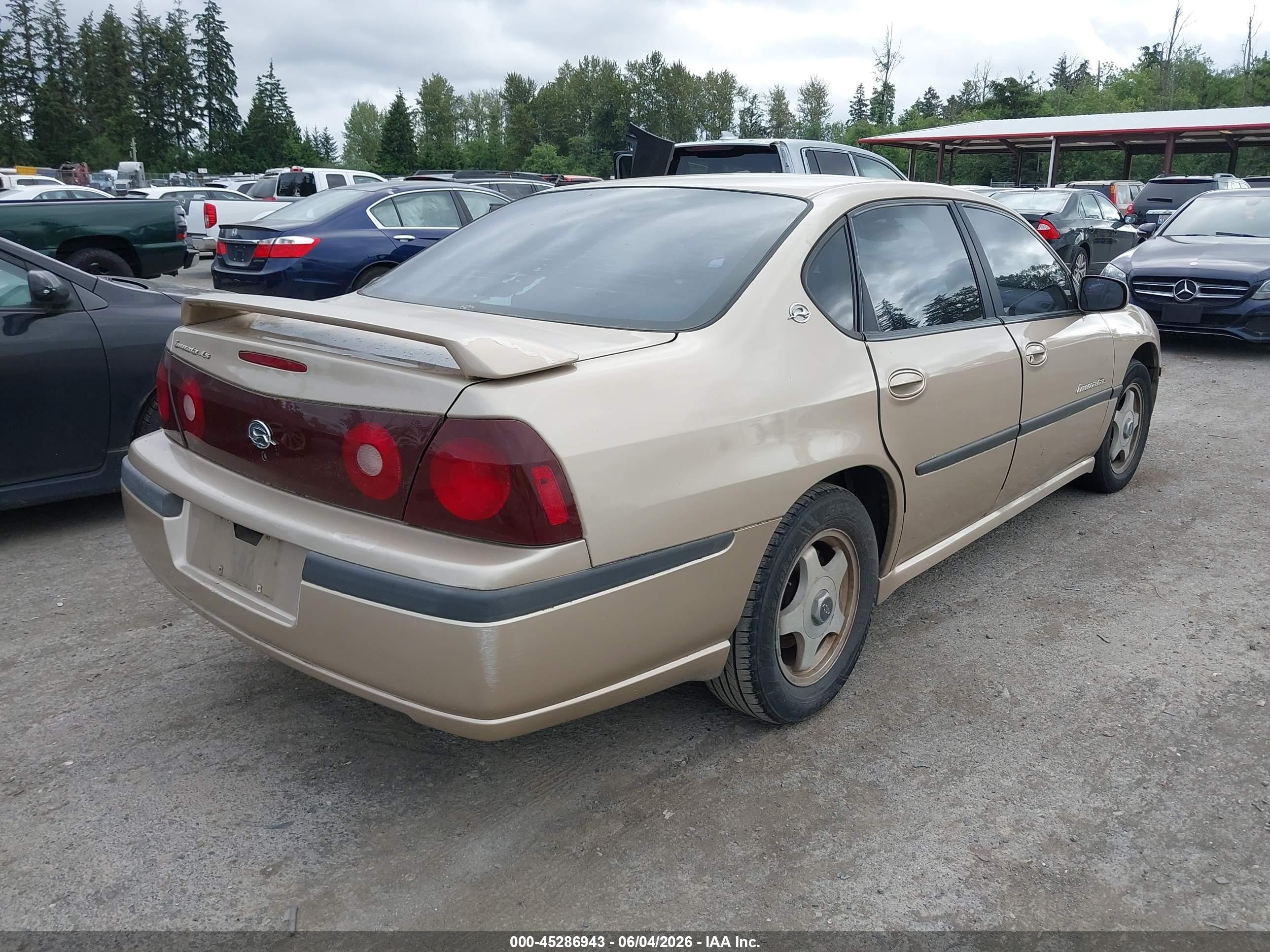 2000 Chevrolet Impala Ls Gold vin: 2G1WH55KXY9131361