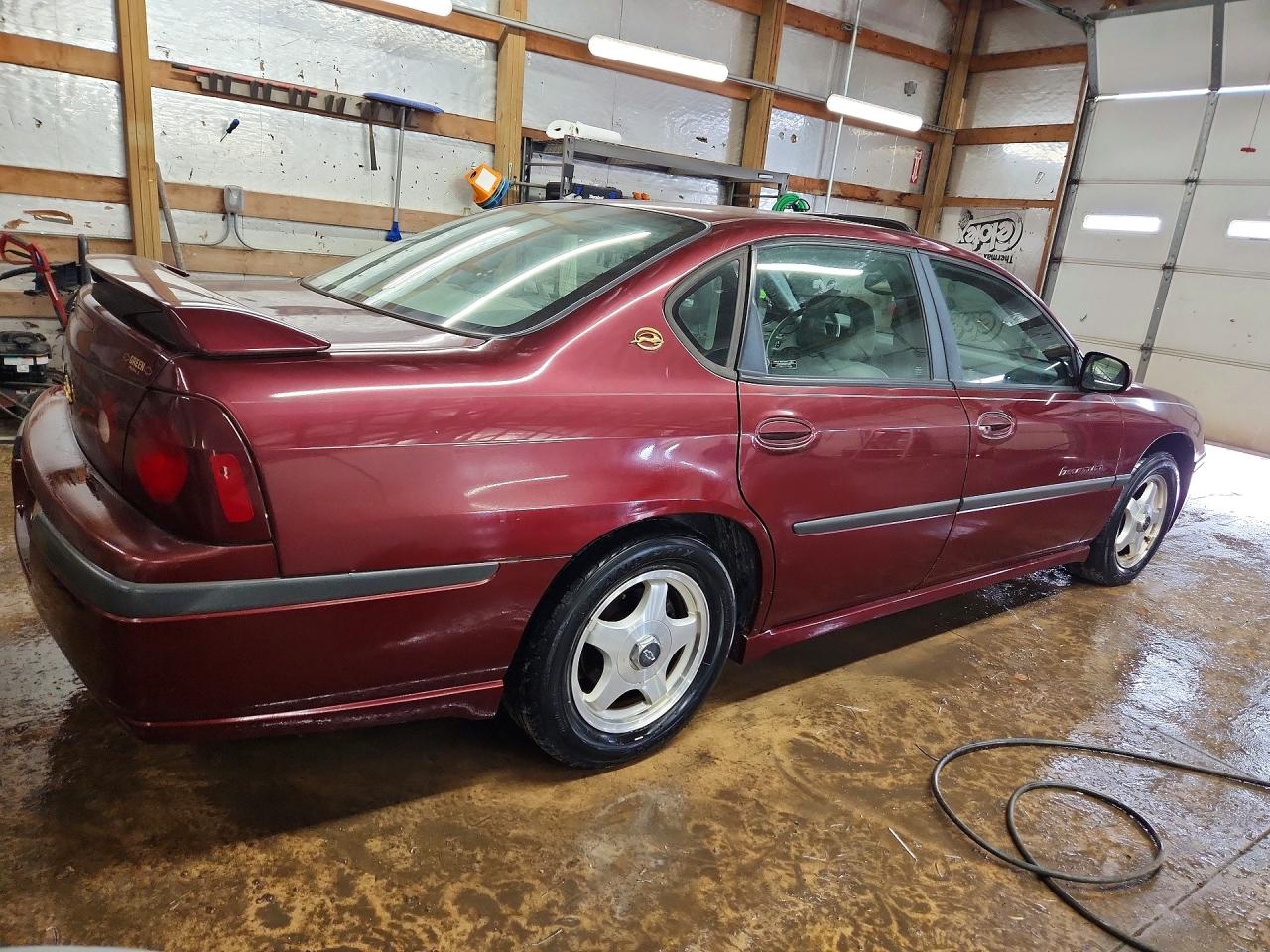 2000 Chevrolet Impala Ls Maroon vin: 2G1WH55KXY9375088