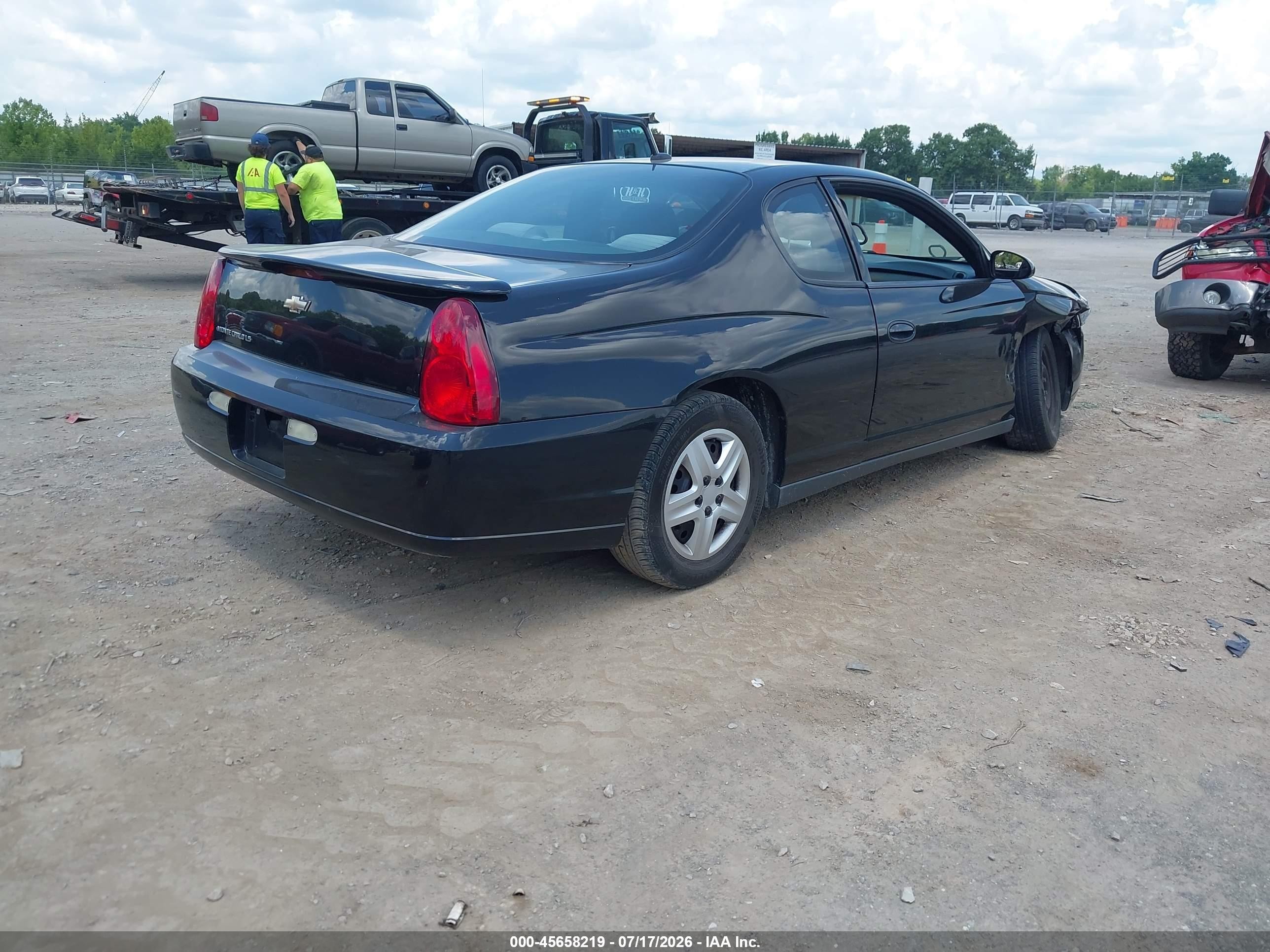 2006 Chevrolet Monte Carlo Ls Black vin: 2G1WJ15K269320032