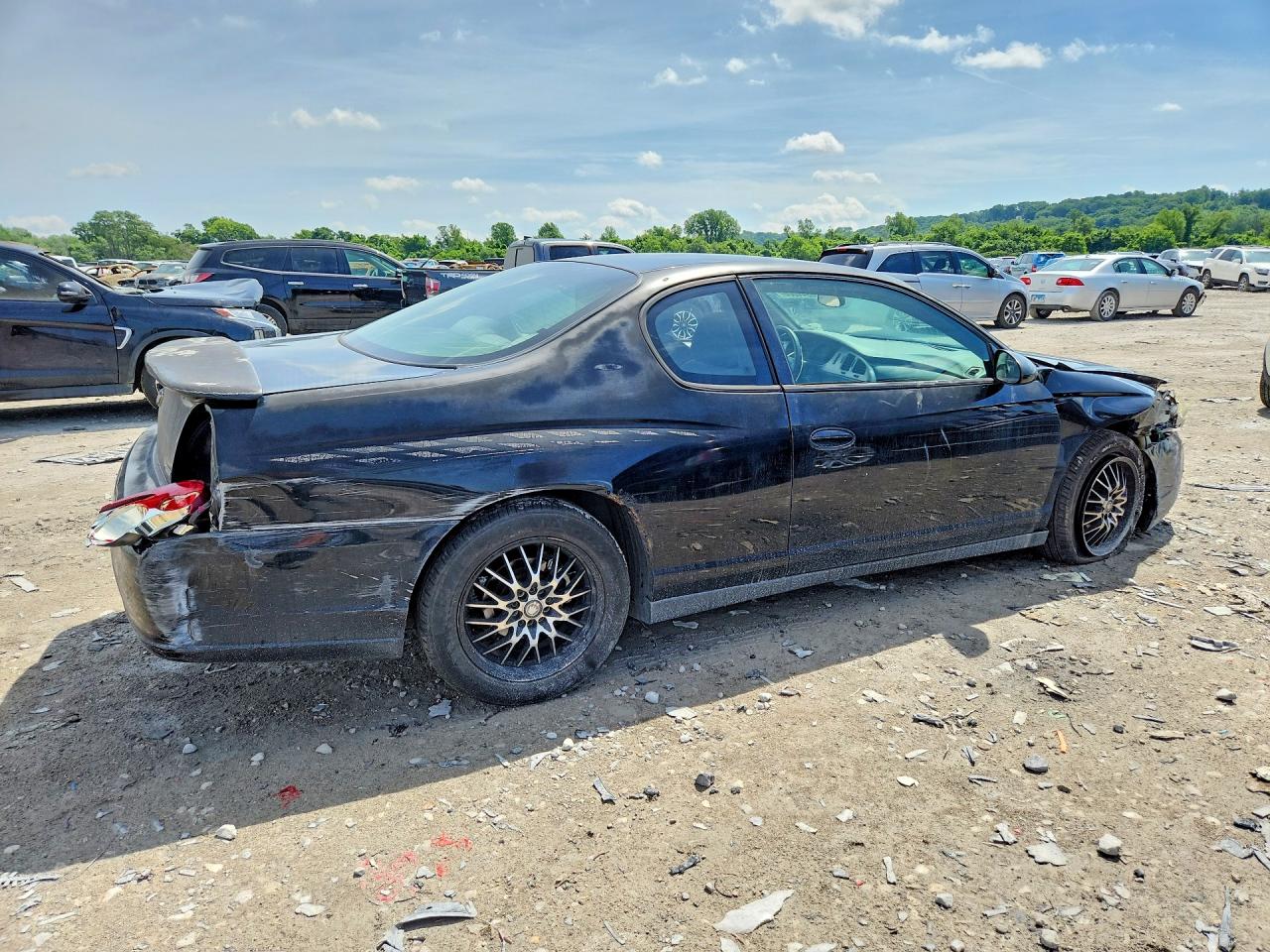 2007 Chevrolet Monte Carlo Ls Black vin: 2G1WJ15K279134881