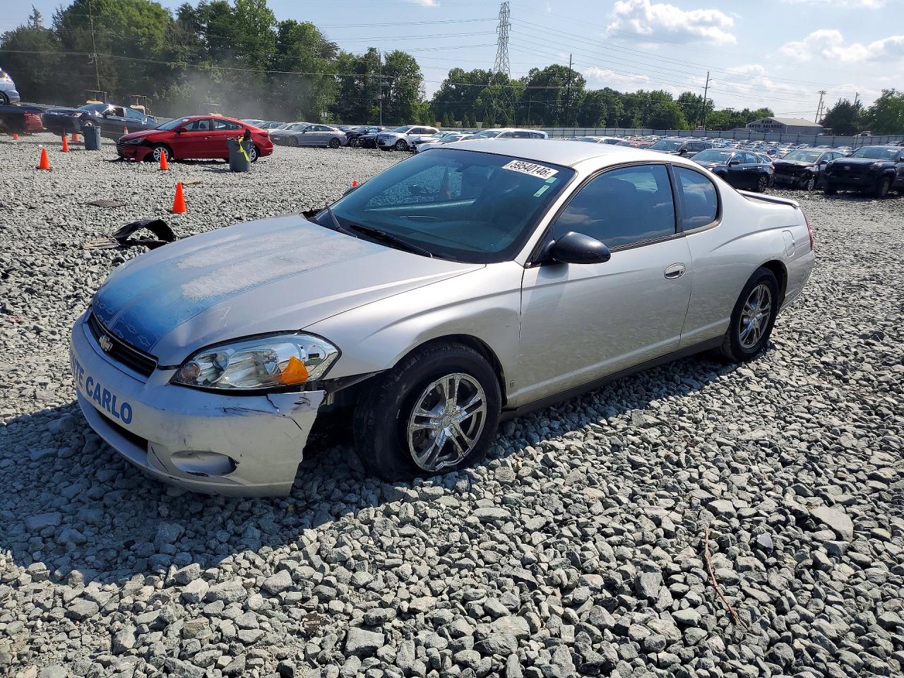 2007 Chevrolet Monte Carlo Ls Silver vin: 2G1WJ15K479119539