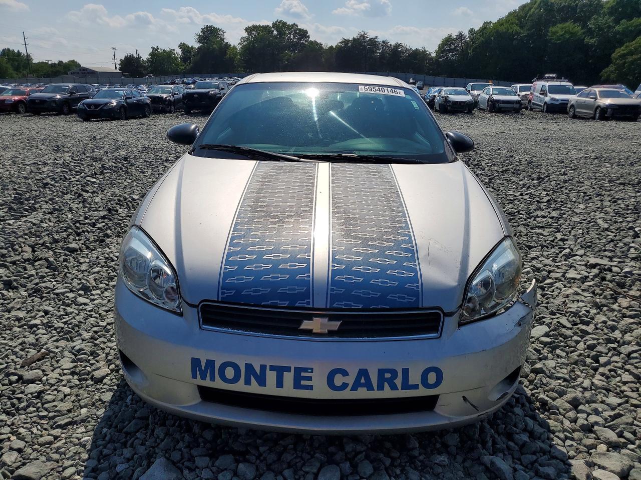 2007 Chevrolet Monte Carlo Ls Silver vin: 2G1WJ15K479119539