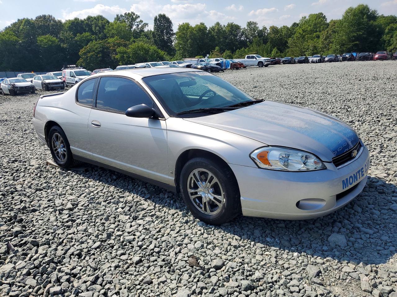 2007 Chevrolet Monte Carlo Ls Silver vin: 2G1WJ15K479119539