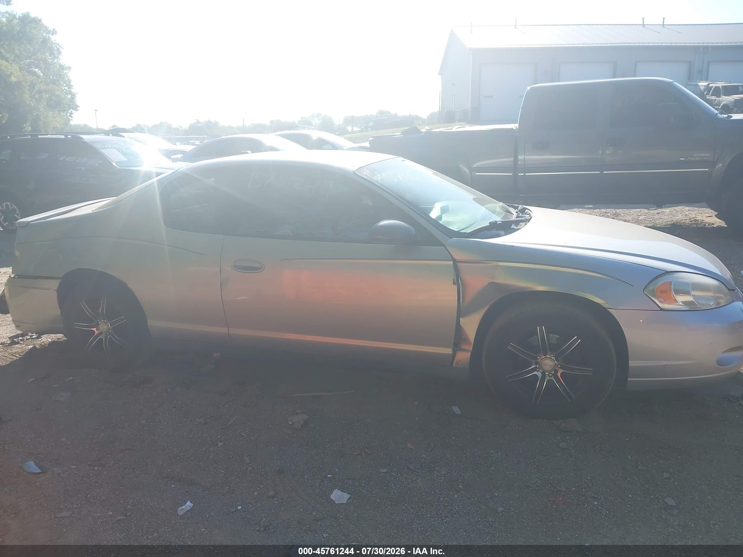 2006 Chevrolet Monte Carlo Ls Серебряный vin: 2G1WJ15K769211128