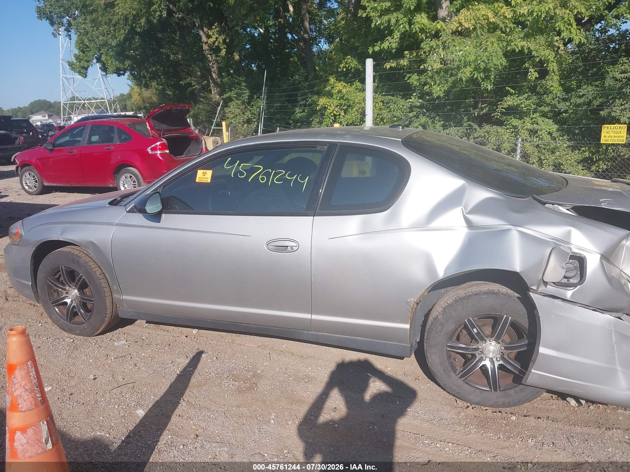 2006 Chevrolet Monte Carlo Ls Серебряный vin: 2G1WJ15K769211128
