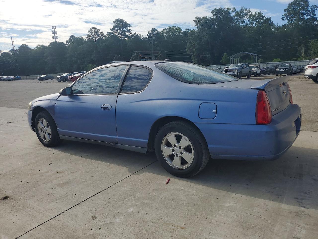 2006 Chevrolet Monte Carlo Ls Синий vin: 2G1WJ15K869307754