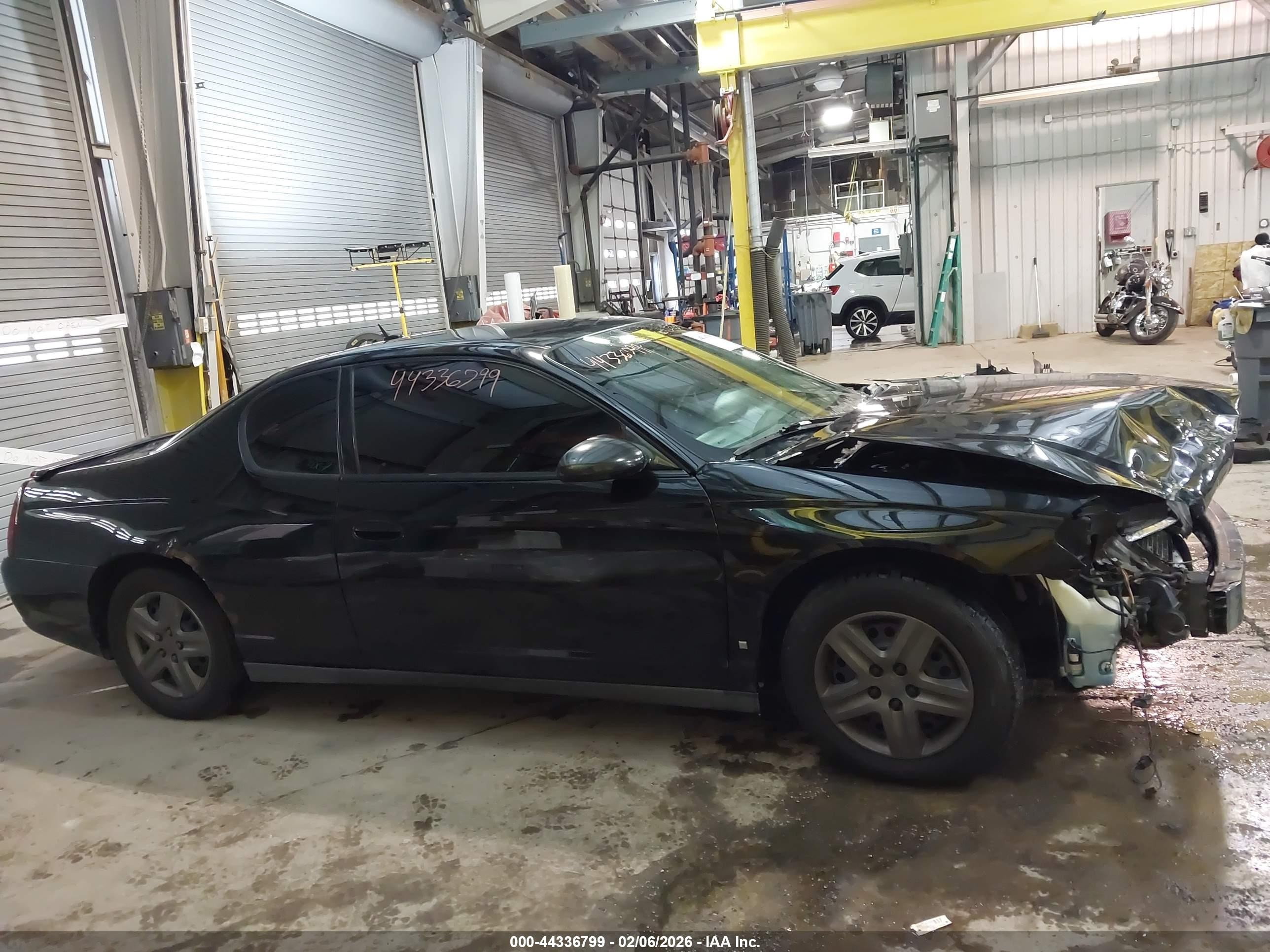 2007 Chevrolet Monte Carlo Ls Black vin: 2G1WJ15KX79307353