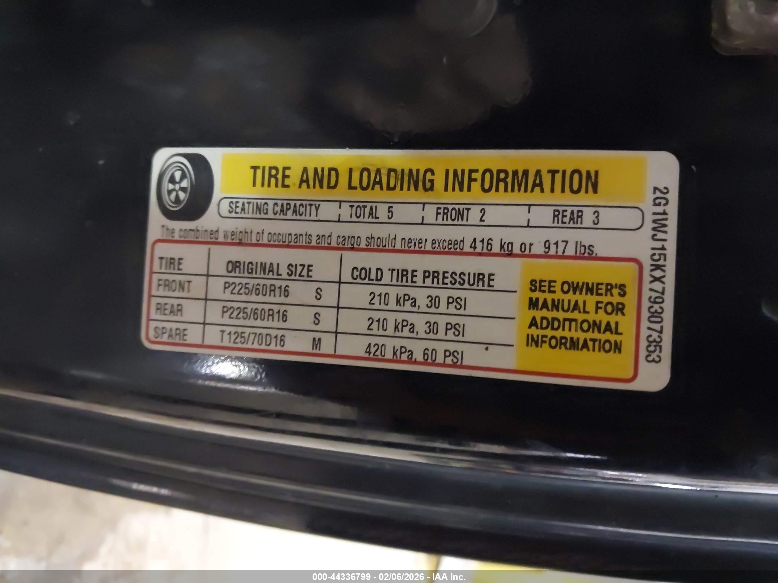 2007 Chevrolet Monte Carlo Ls Black vin: 2G1WJ15KX79307353