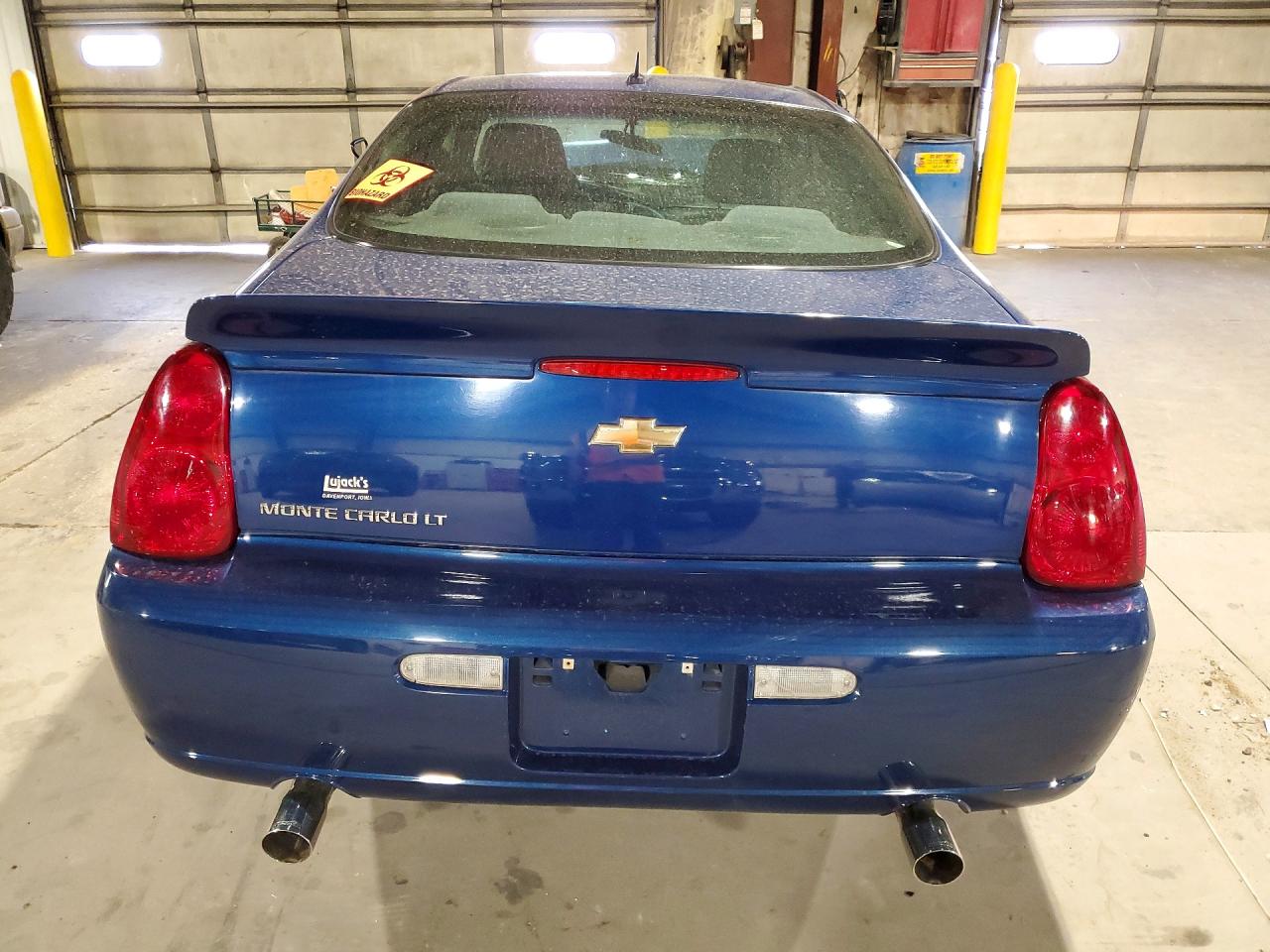 2006 Chevrolet Monte Carlo Lt Blue vin: 2G1WK151869216276