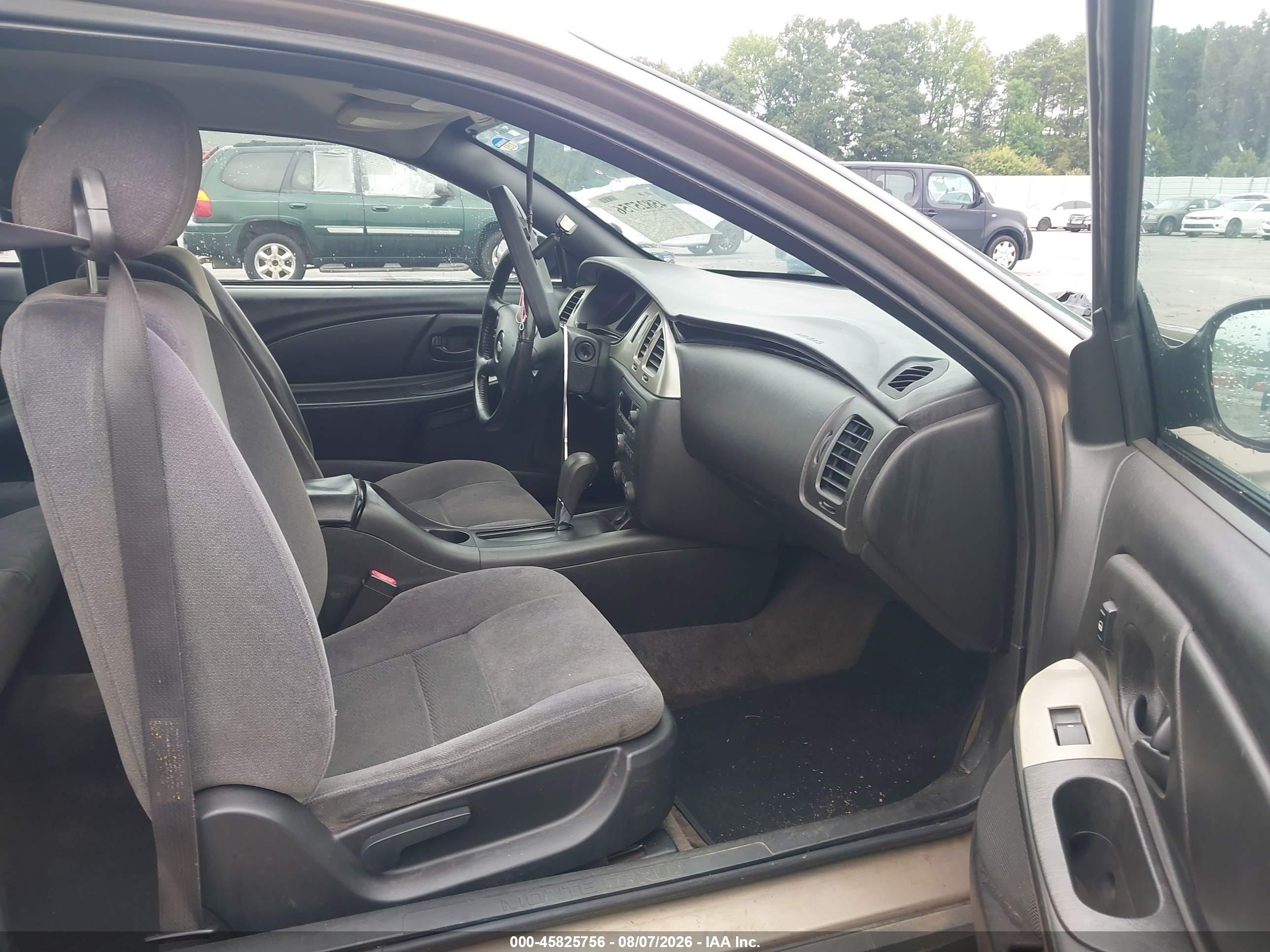 2006 Chevrolet Monte Carlo Lt Beige vin: 2G1WK151969223883