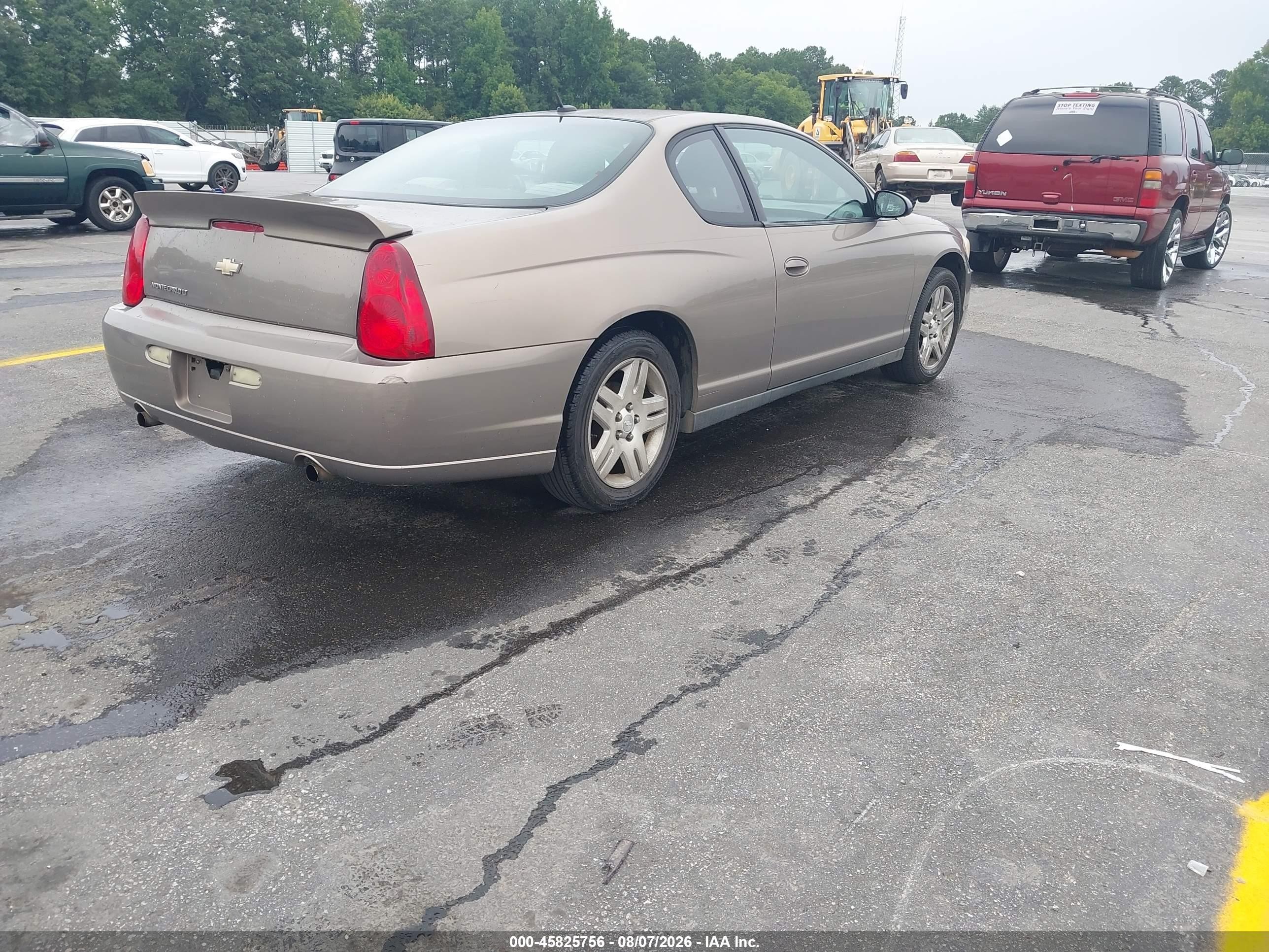 2006 Chevrolet Monte Carlo Lt Beige vin: 2G1WK151969223883
