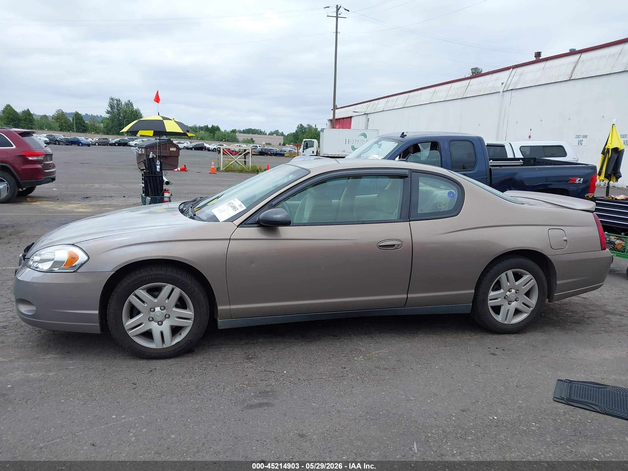2006 Chevrolet Monte Carlo Lt Brown vin: 2G1WK151969301224