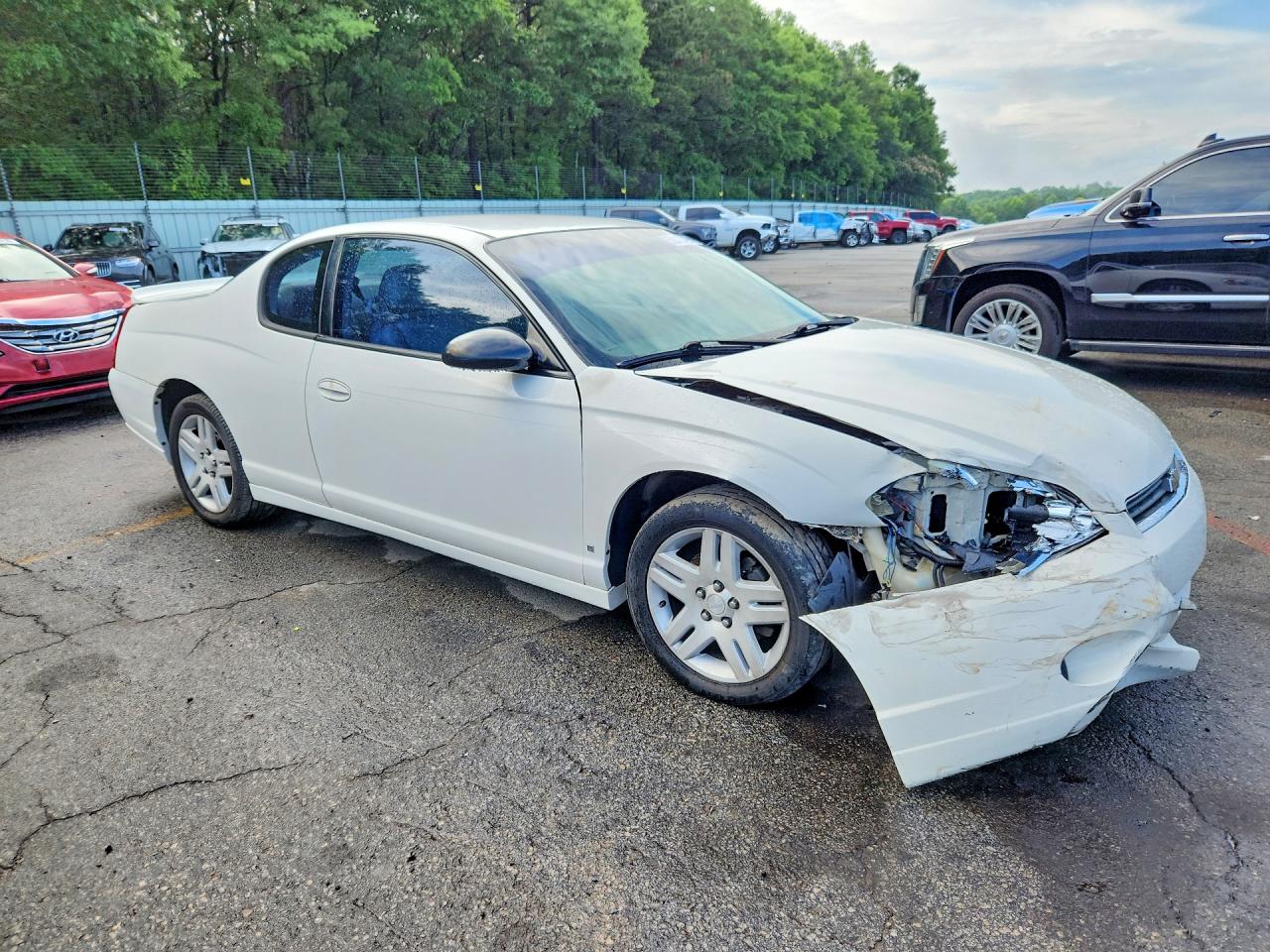 2007 Chevrolet Monte Carlo Lt White vin: 2G1WK15K279419660