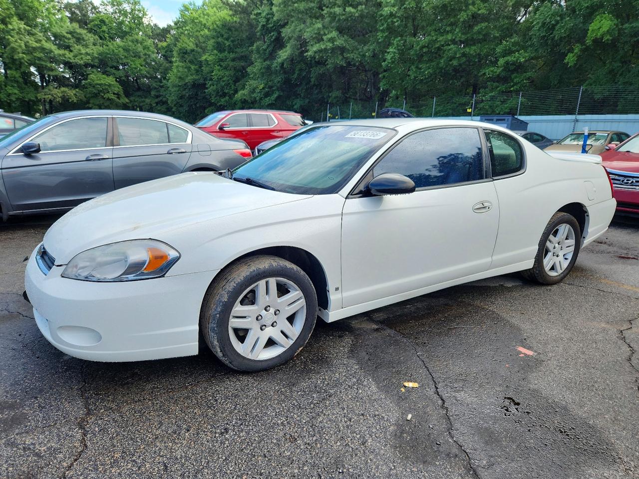 2007 Chevrolet Monte Carlo Lt White vin: 2G1WK15K279419660