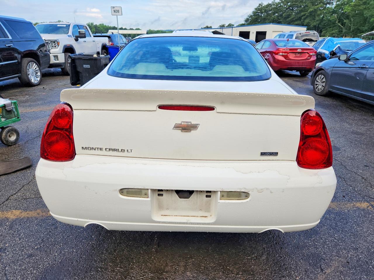2007 Chevrolet Monte Carlo Lt White vin: 2G1WK15K279419660