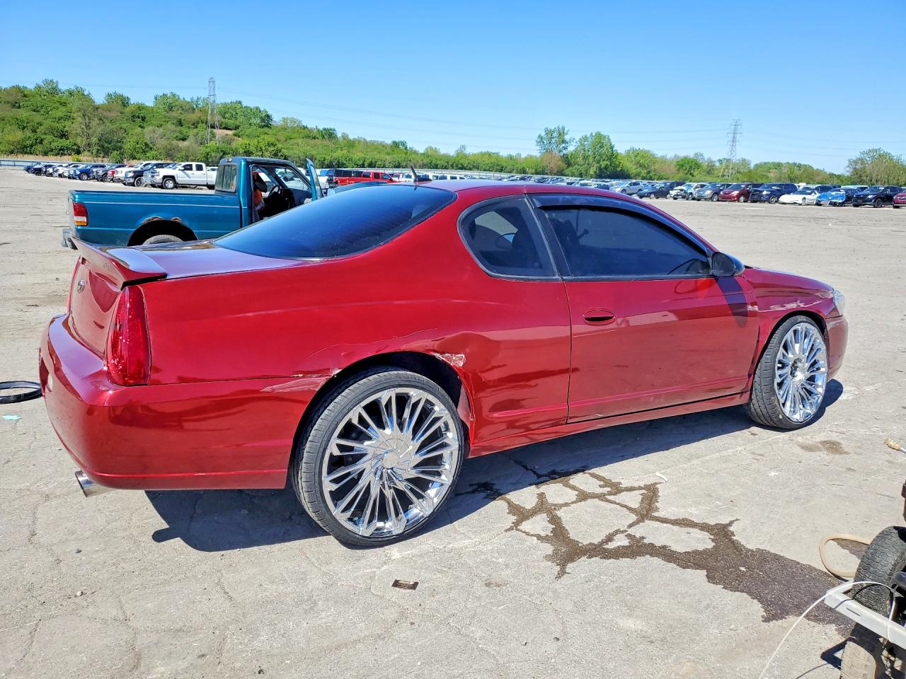 2007 Chevrolet Monte Carlo Lt Maroon vin: 2G1WK15K479375015