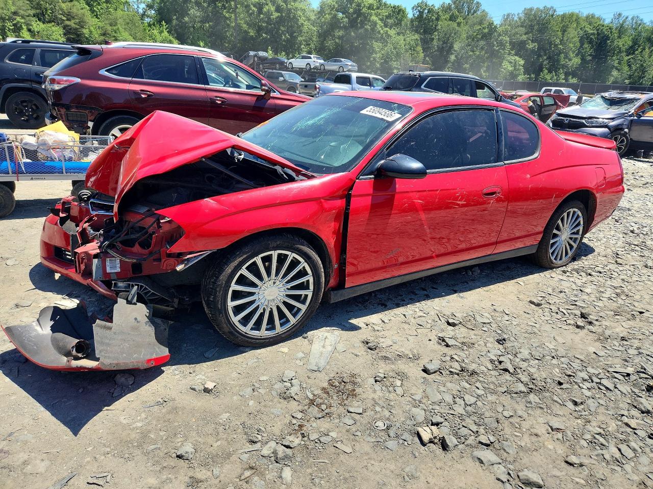 2006 Chevrolet Monte Carlo Lt Red vin: 2G1WK161069243762