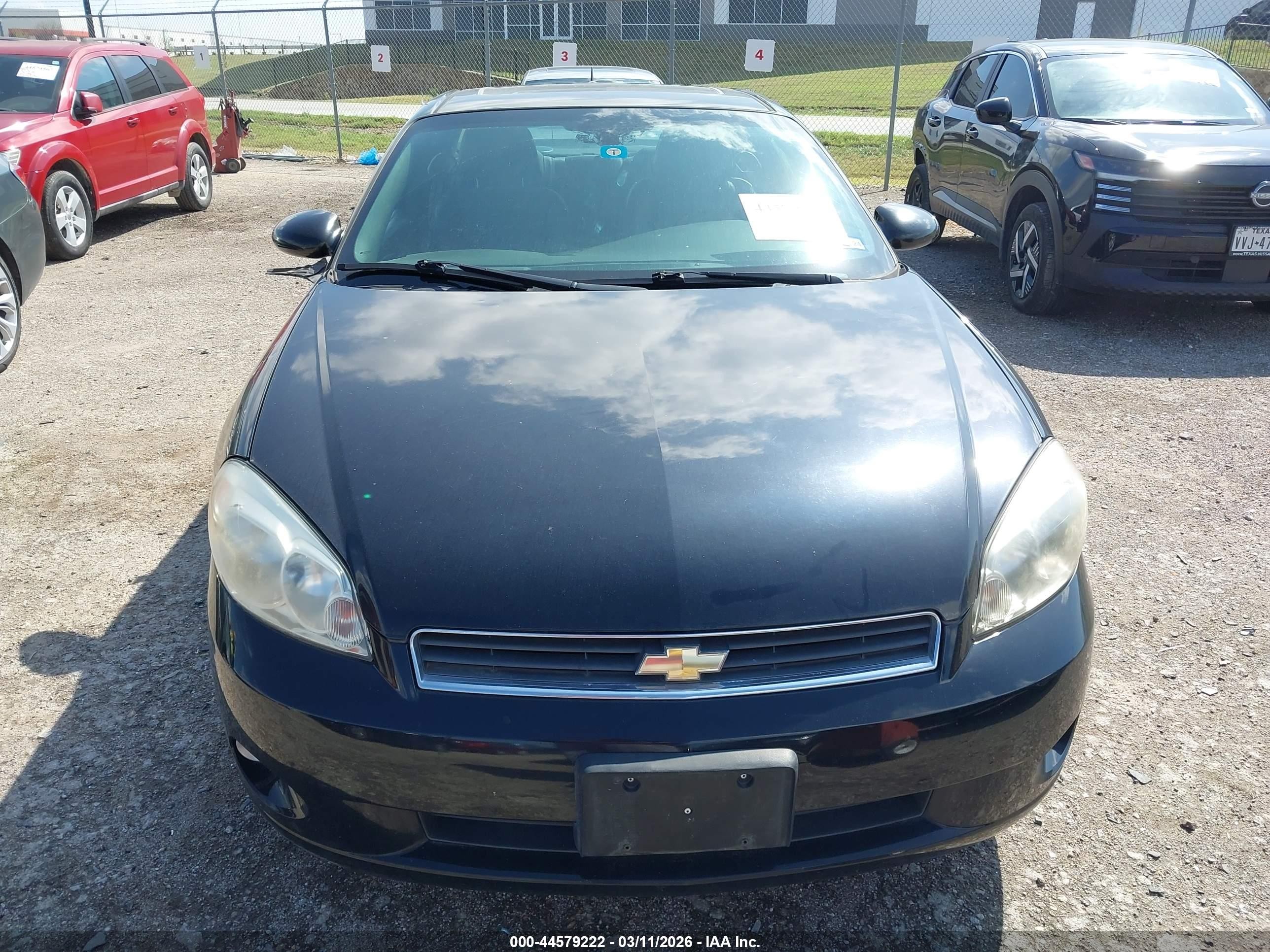 2006 Chevrolet Monte Carlo Lt Black vin: 2G1WK161469293984