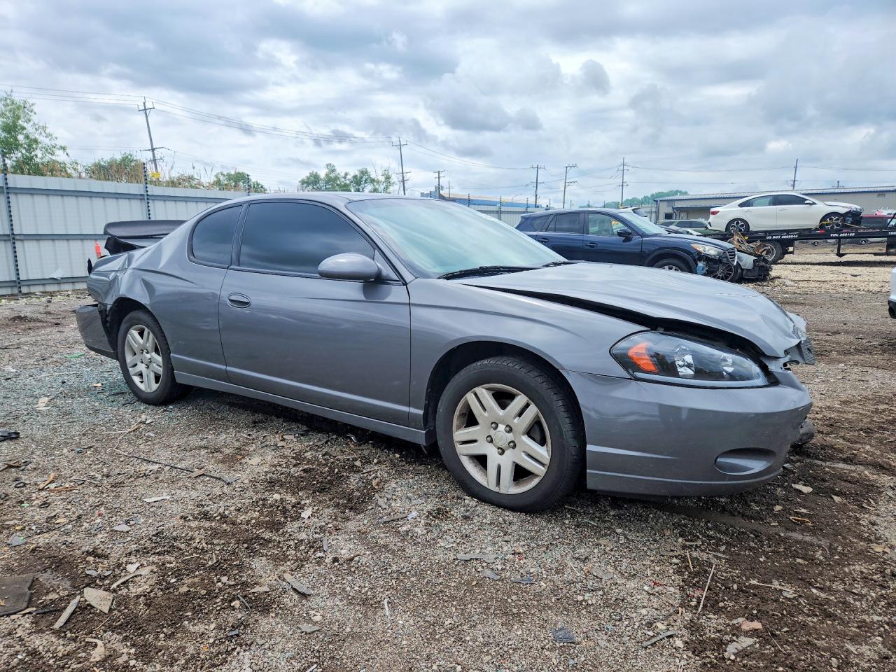 2007 Chevrolet Monte Carlo Lt Gray vin: 2G1WK16K679277053