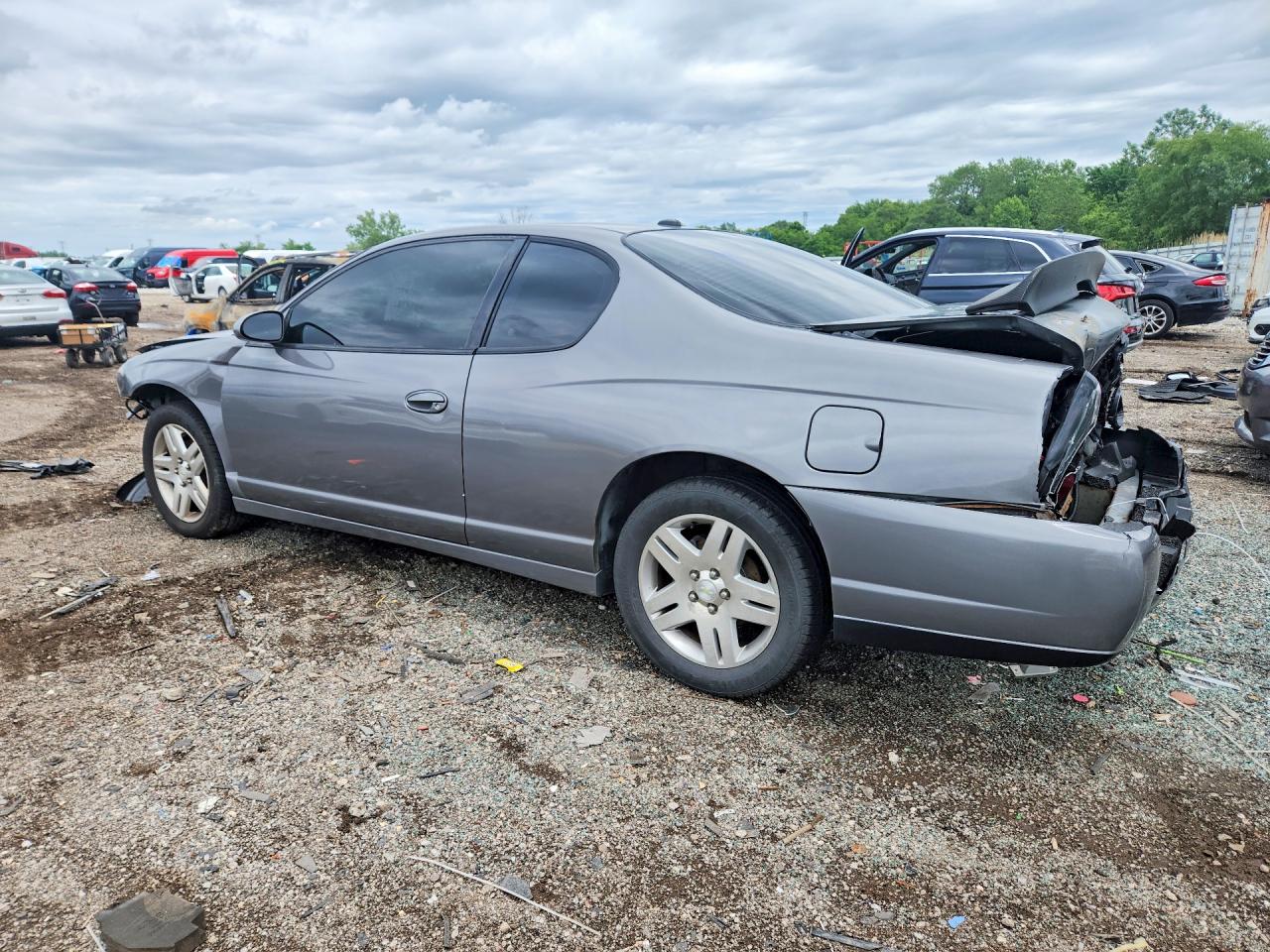 2007 Chevrolet Monte Carlo Lt Gray vin: 2G1WK16K679277053