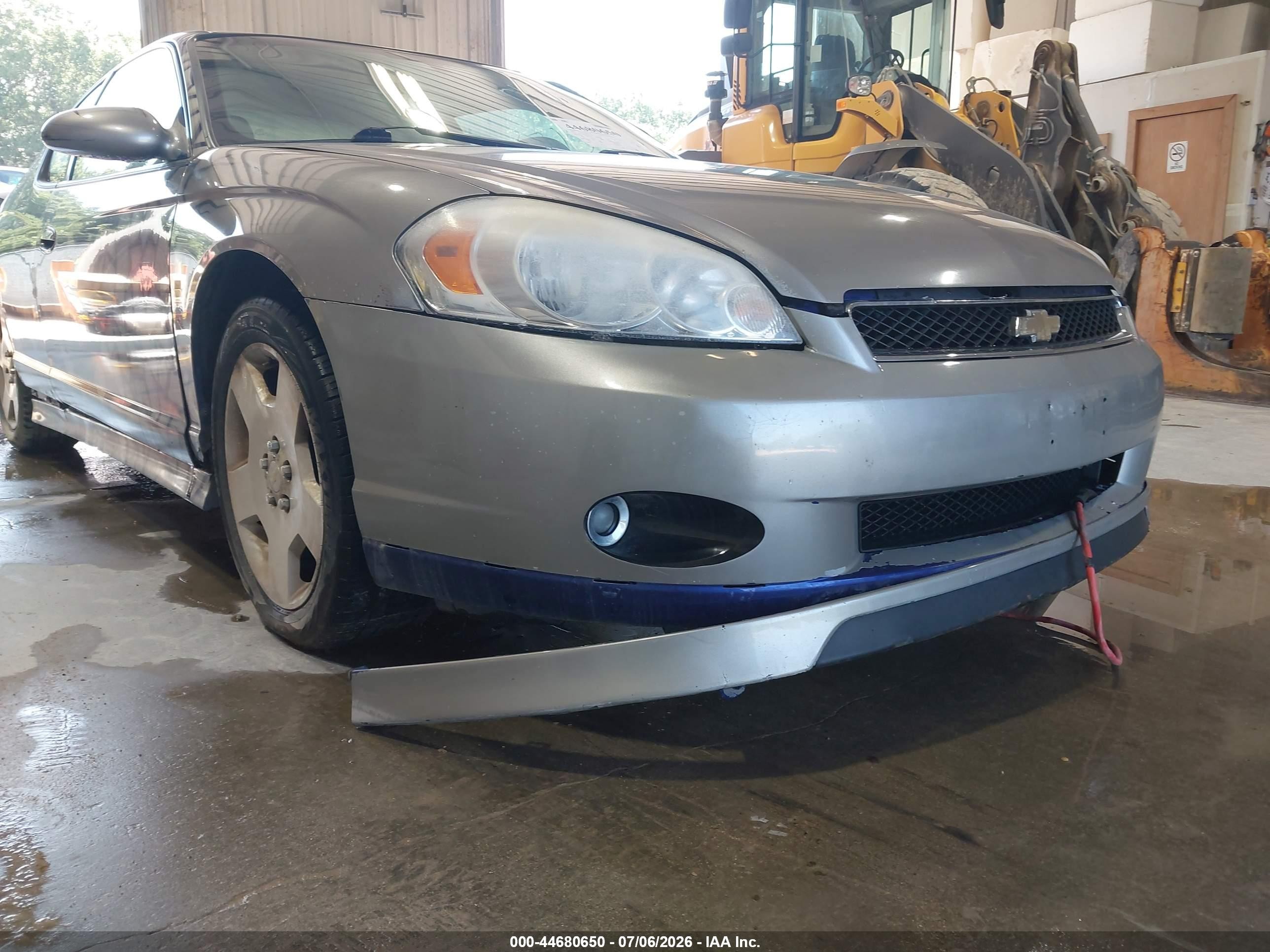 2007 Chevrolet Monte Carlo Ss Blue vin: 2G1WL15C179175148