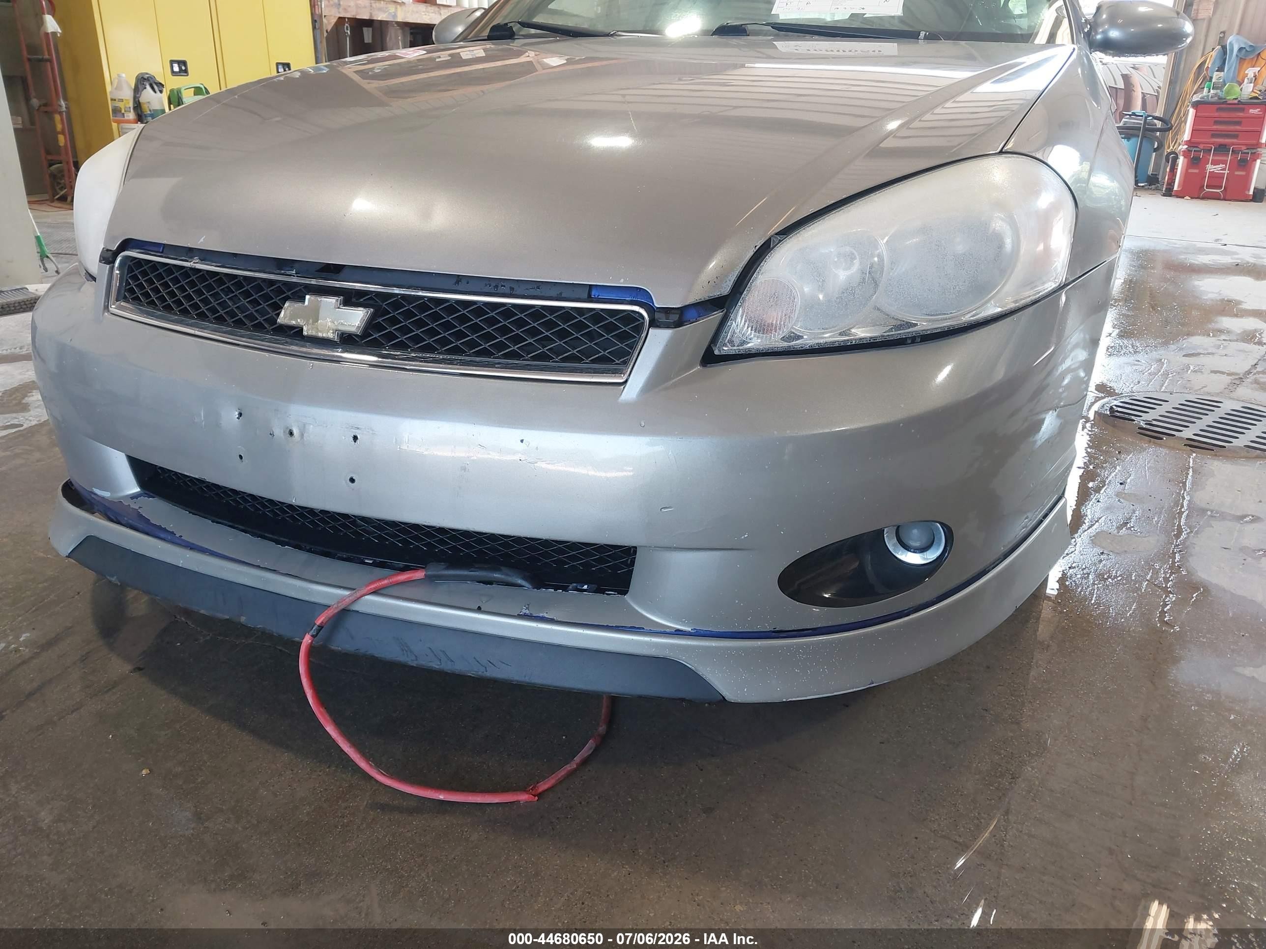 2007 Chevrolet Monte Carlo Ss Blue vin: 2G1WL15C179175148