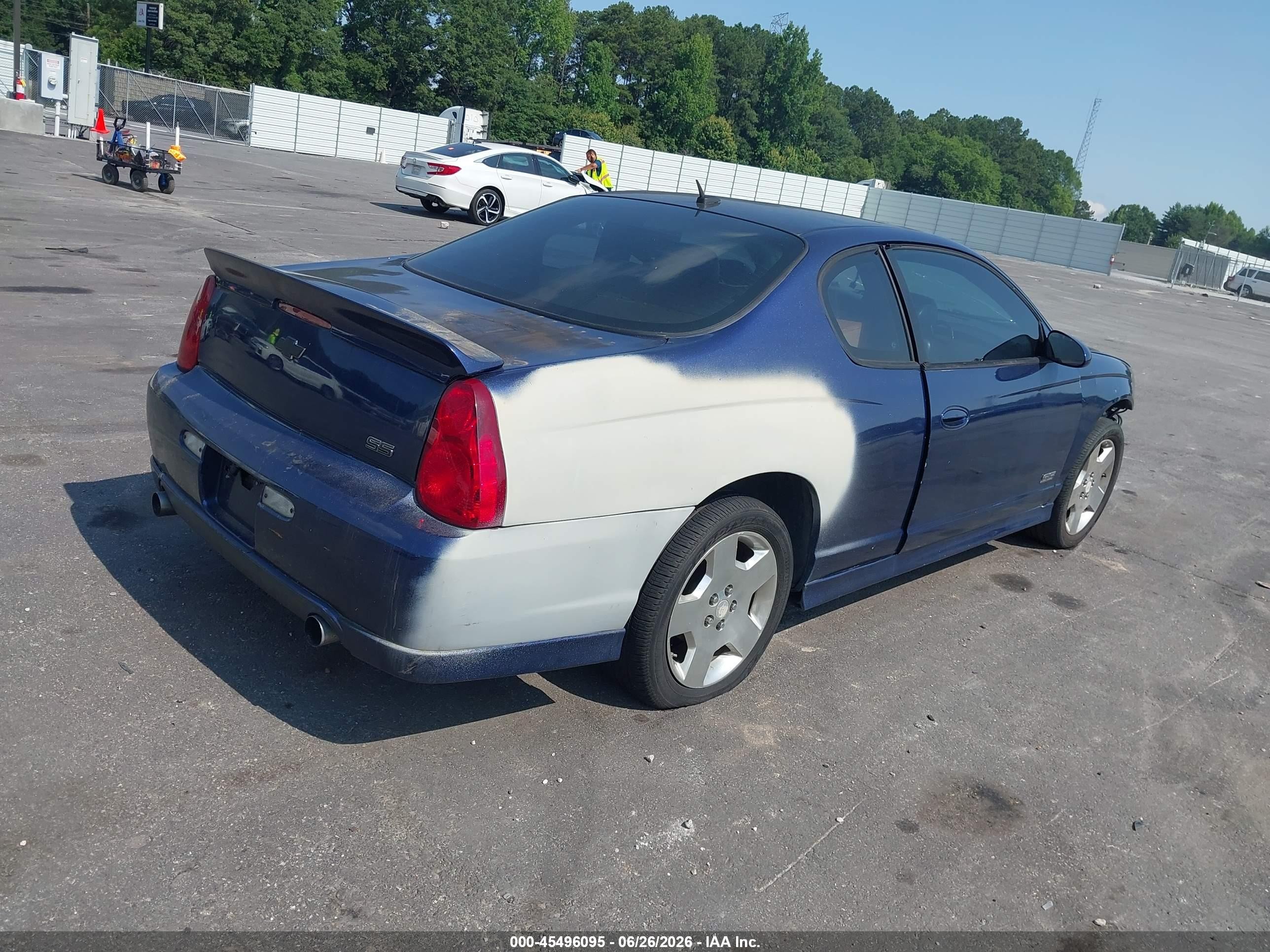 2006 Chevrolet Monte Carlo Ss Blue vin: 2G1WL15C469377612