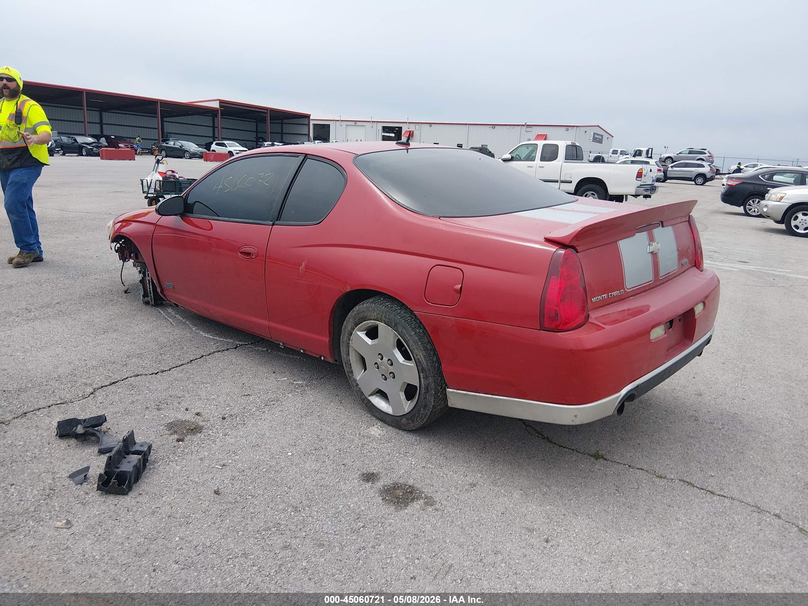 2007 Chevrolet Monte Carlo Ss Red vin: 2G1WL15C579394601