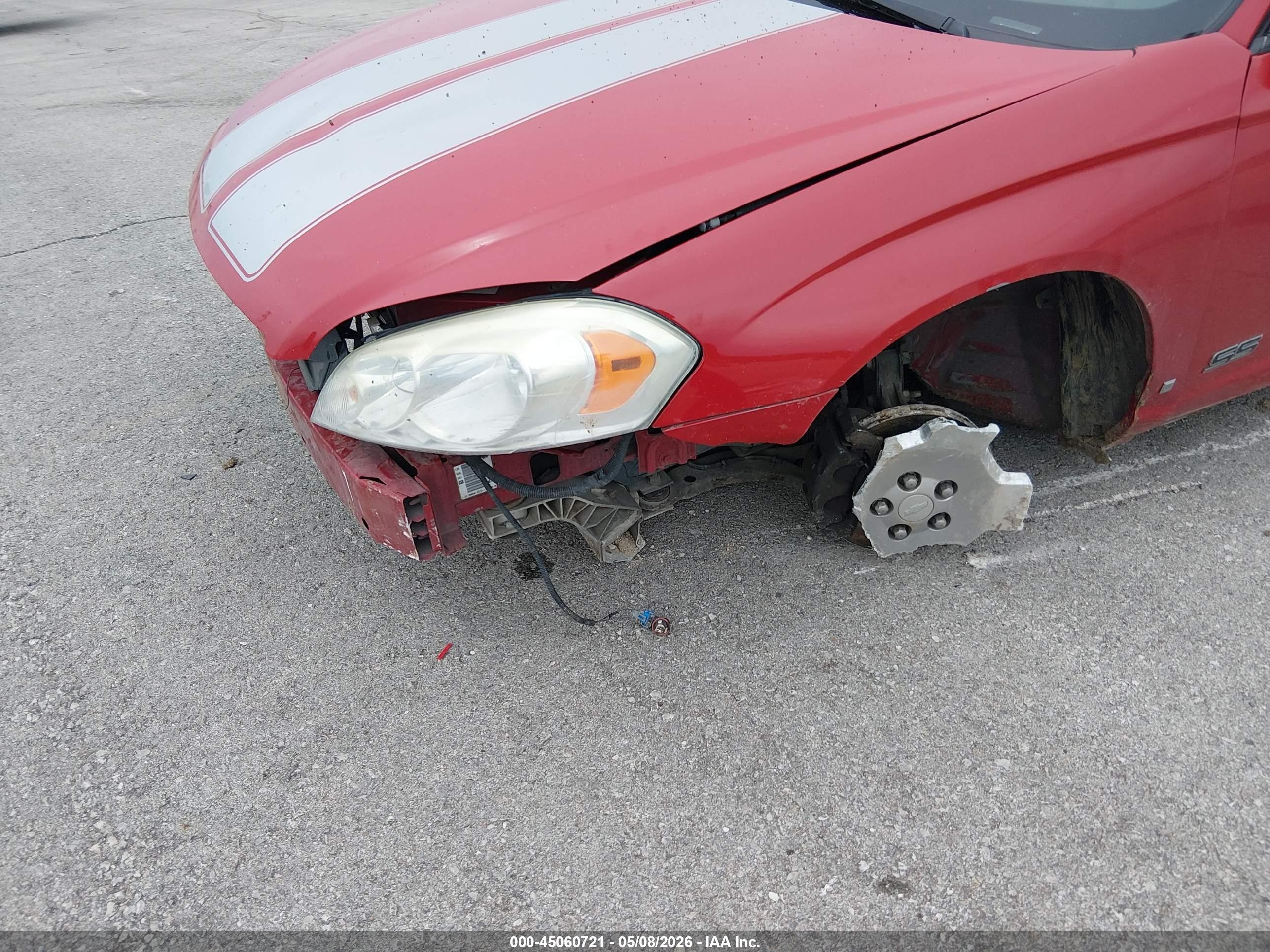 2007 Chevrolet Monte Carlo Ss Red vin: 2G1WL15C579394601