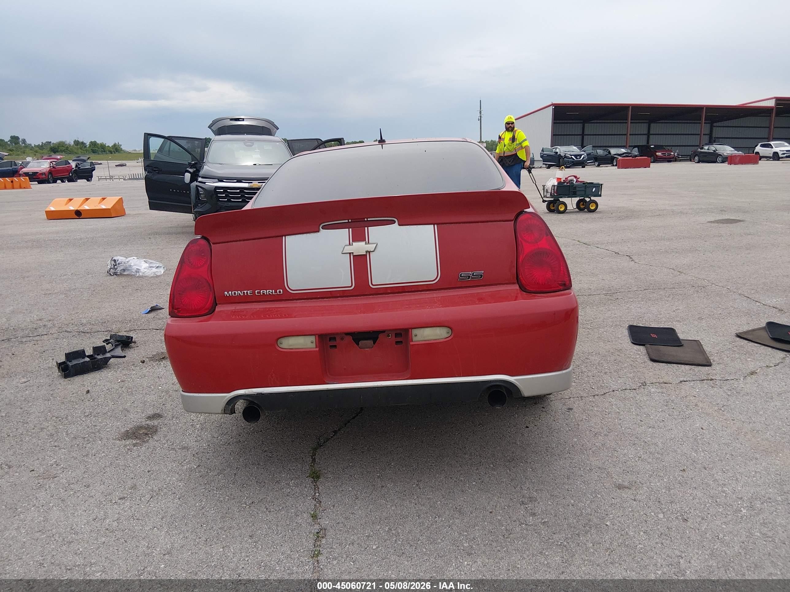 2007 Chevrolet Monte Carlo Ss Red vin: 2G1WL15C579394601