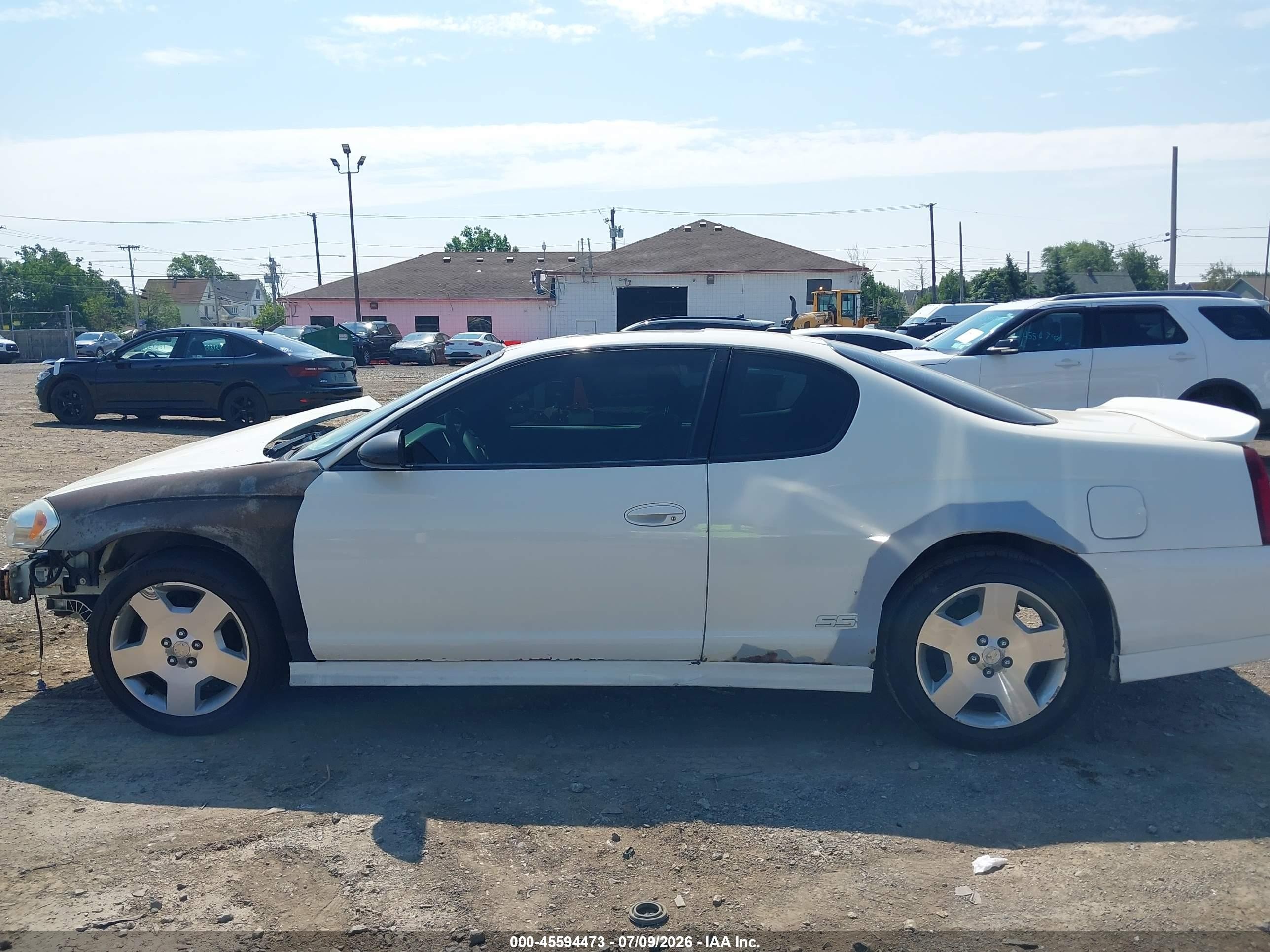 2007 Chevrolet Monte Carlo Ss Белый vin: 2G1WL15C779418798