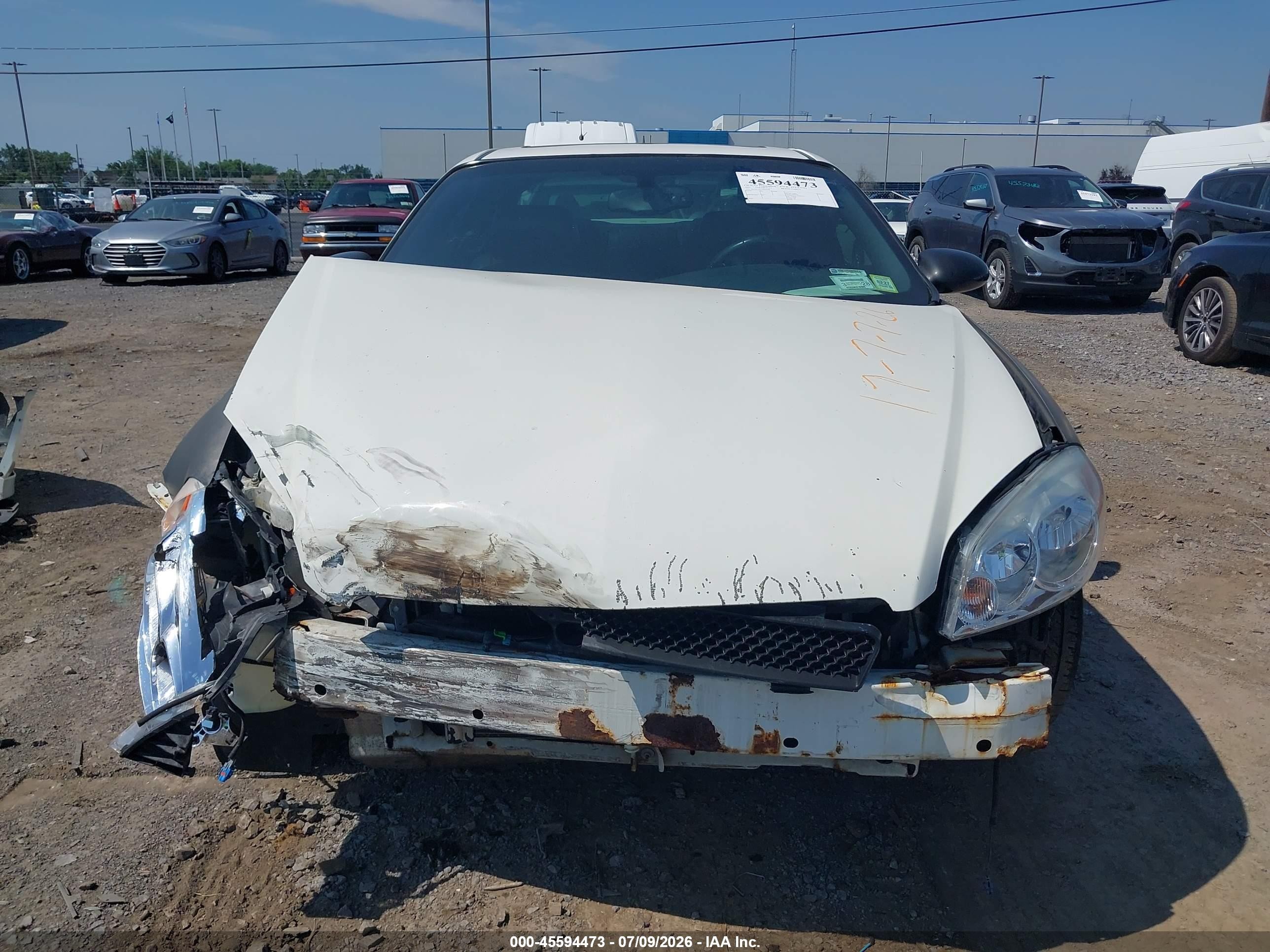 2007 Chevrolet Monte Carlo Ss Белый vin: 2G1WL15C779418798