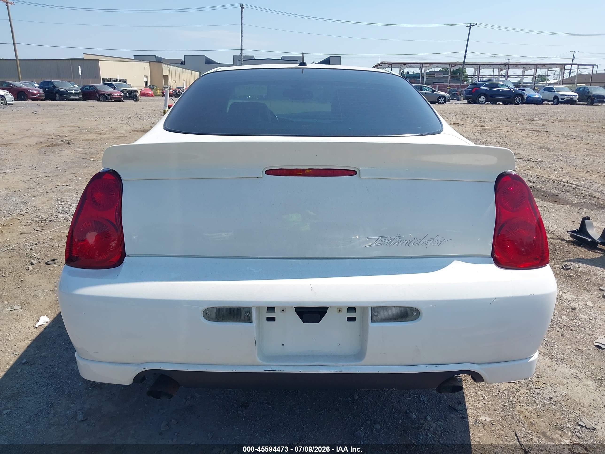 2007 Chevrolet Monte Carlo Ss Белый vin: 2G1WL15C779418798