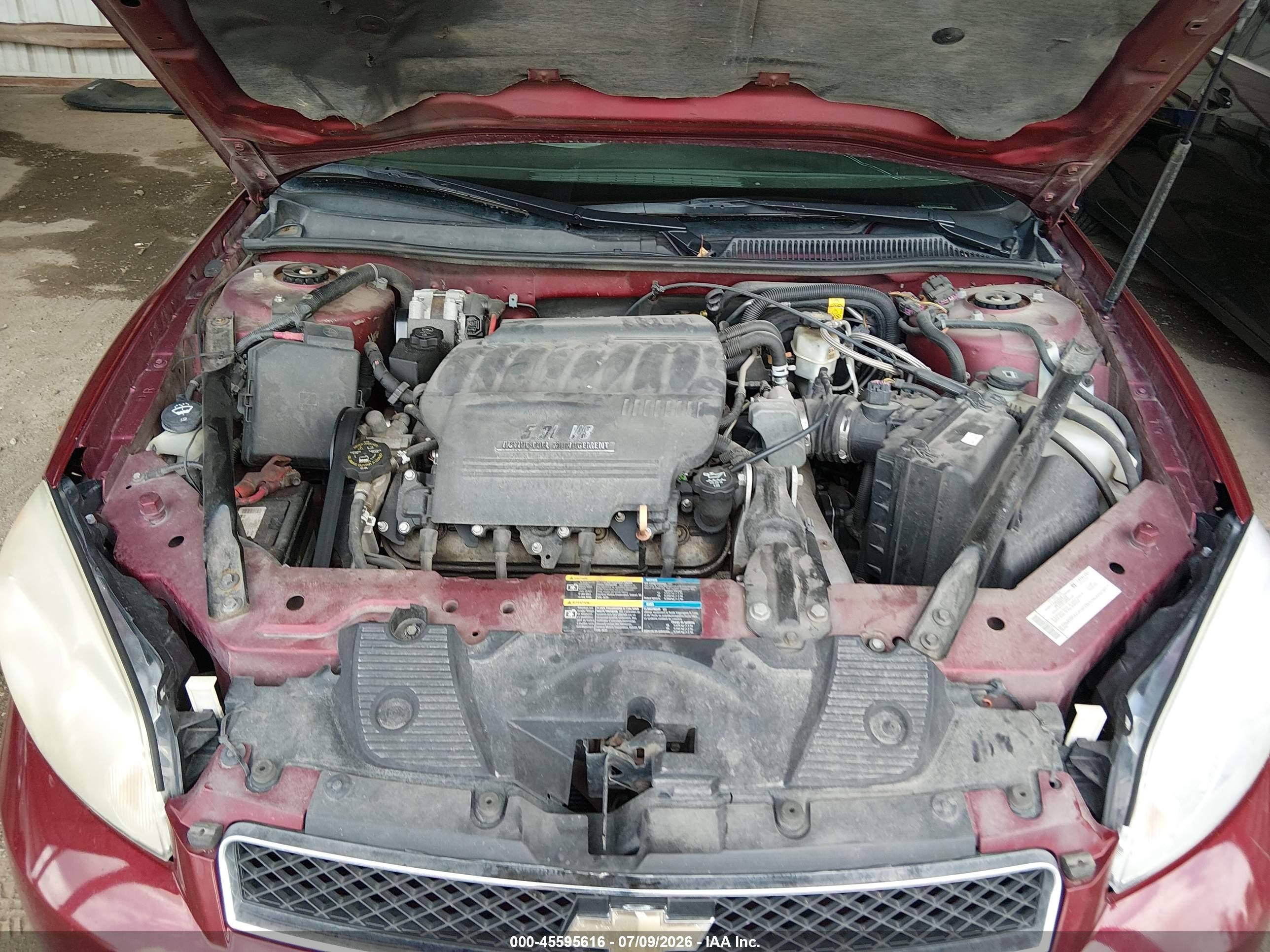 2007 Chevrolet Monte Carlo Ss Red vin: 2G1WL16C679303026
