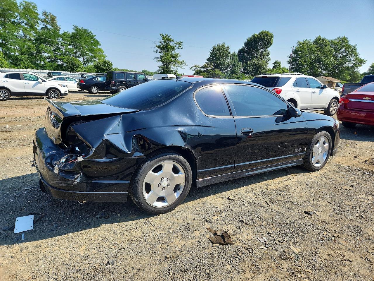 2007 Chevrolet Monte Carlo Ss Черный vin: 2G1WL16C679383945