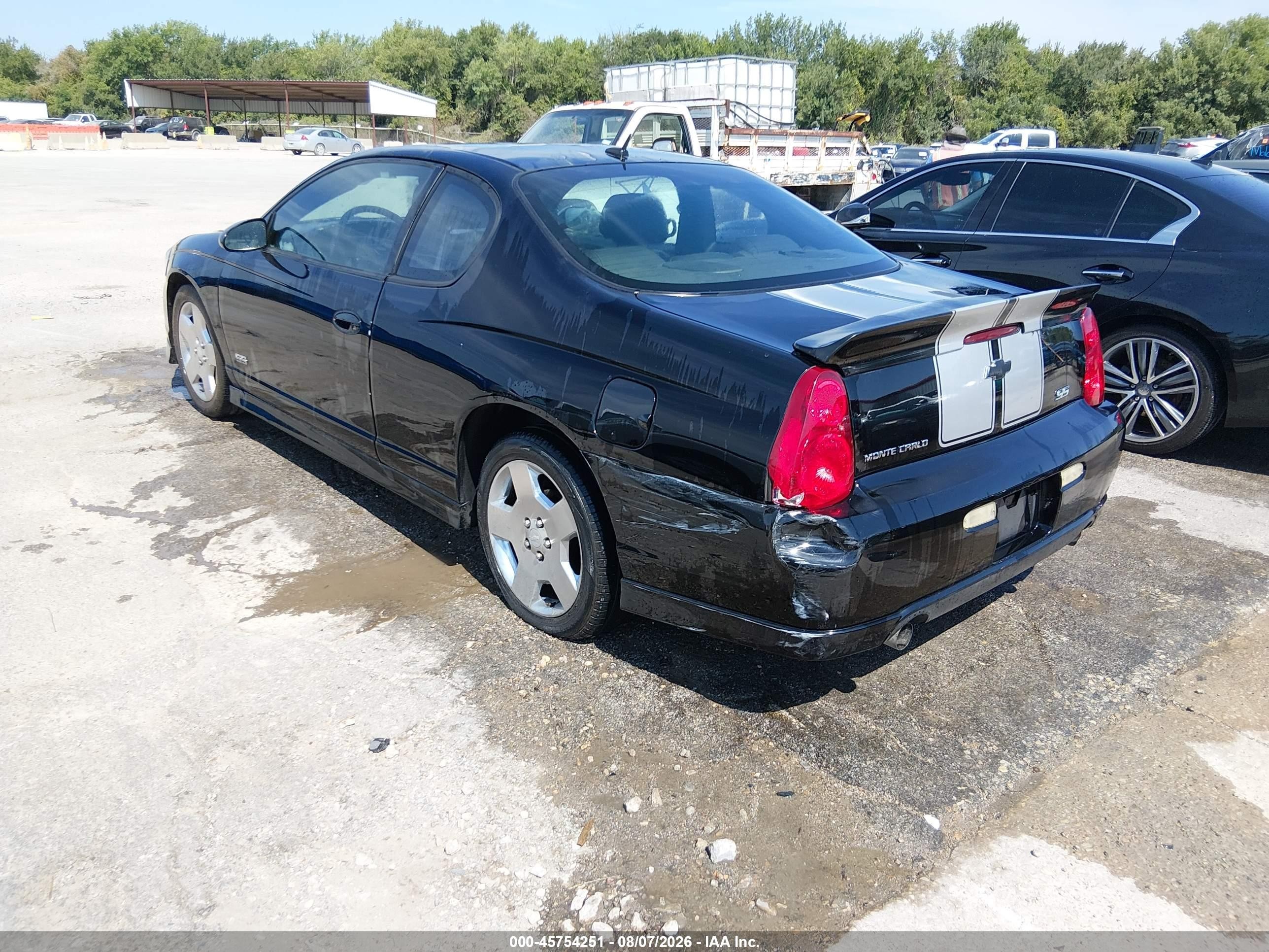 2007 Chevrolet Monte Carlo Ss Black vin: 2G1WL16C979309595