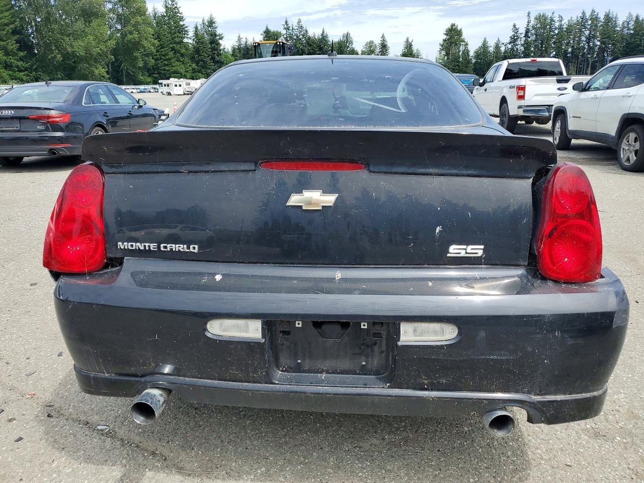 2006 Chevrolet Monte Carlo Ss Black vin: 2G1WL16CX69276072