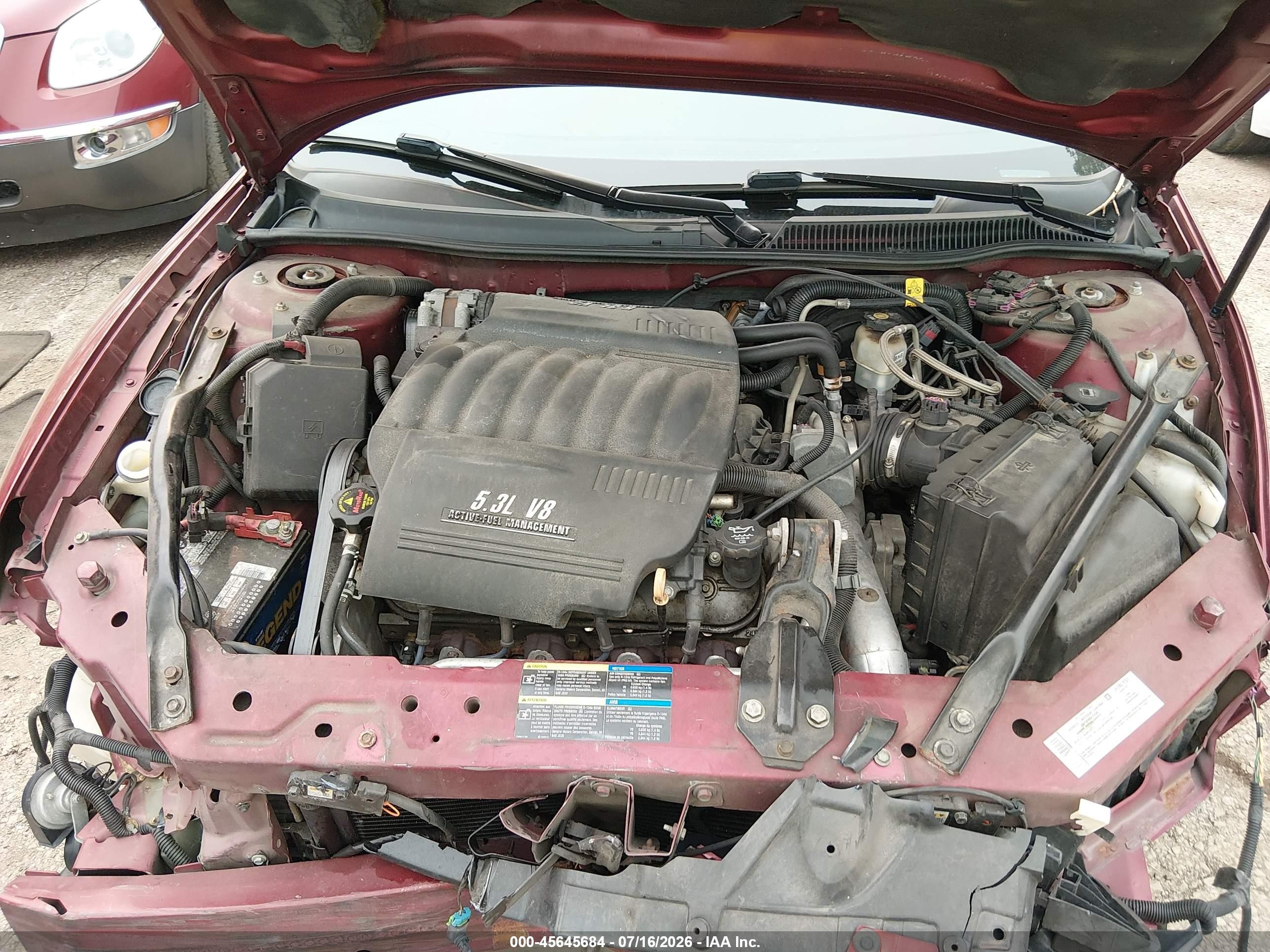 2007 Chevrolet Monte Carlo Ss Red vin: 2G1WL16CX79192822