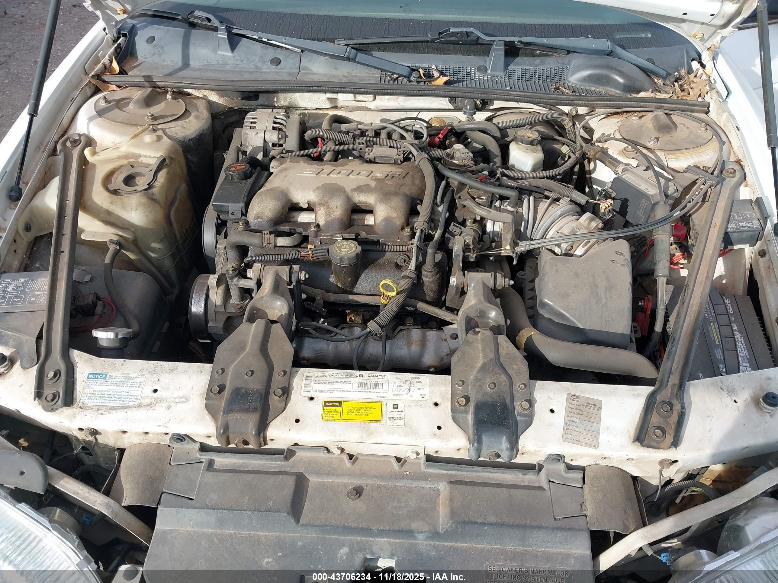2000 Chevrolet Lumina   Белый vin: 2G1WL52J5Y1195901