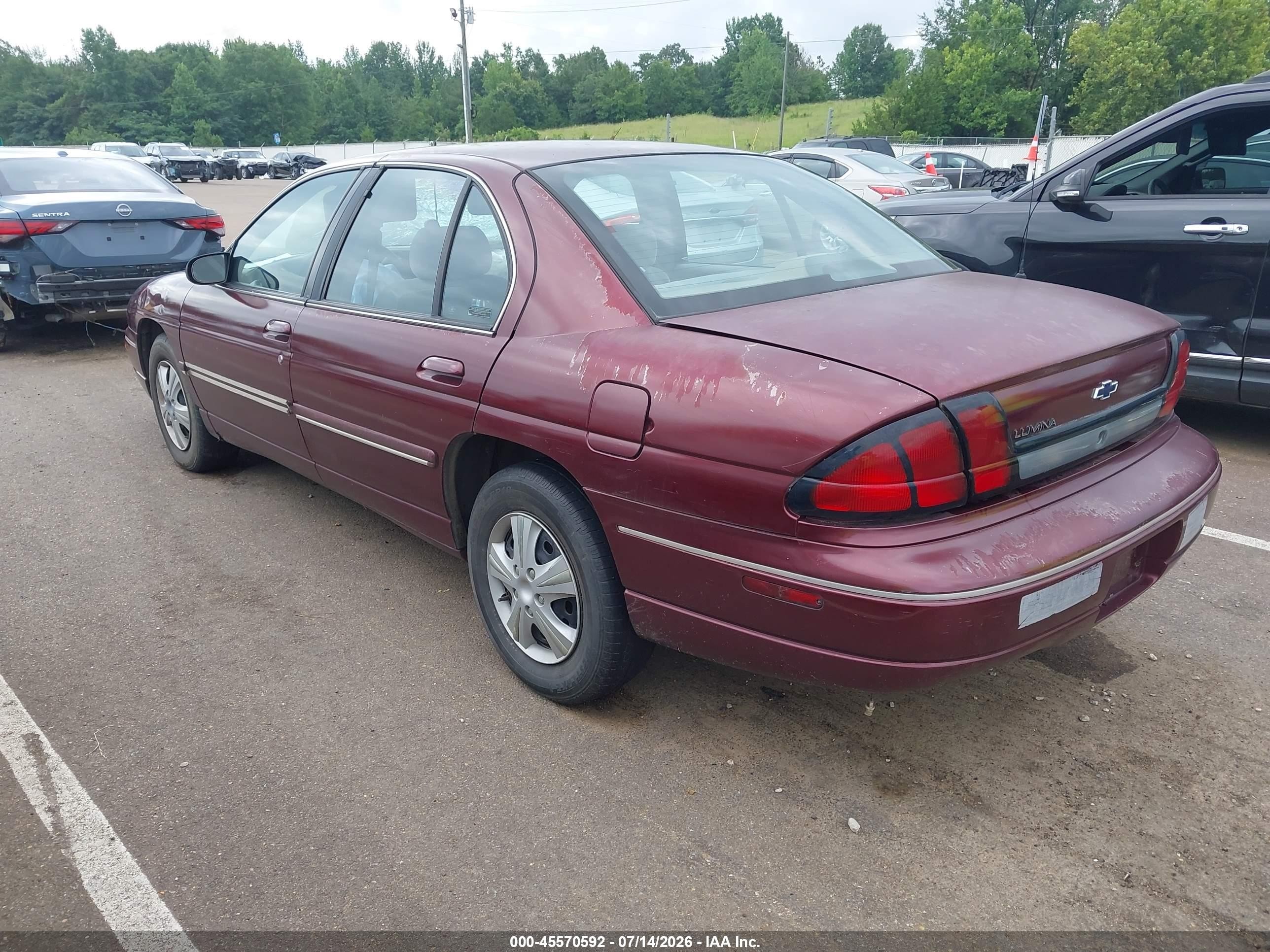 2001 Chevrolet Lumina   Maroon vin: 2G1WL52JX11274115