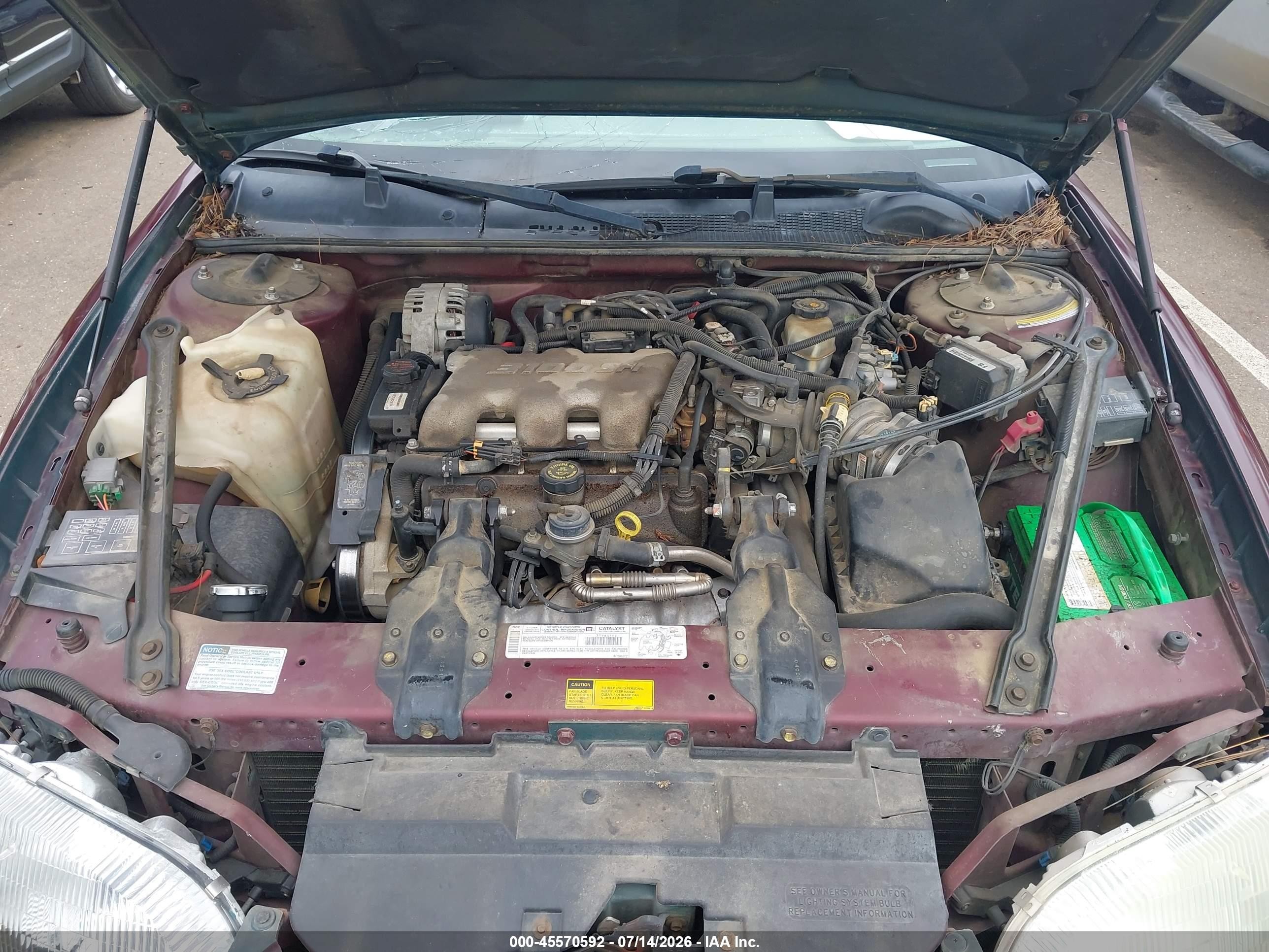 2001 Chevrolet Lumina   Maroon vin: 2G1WL52JX11274115