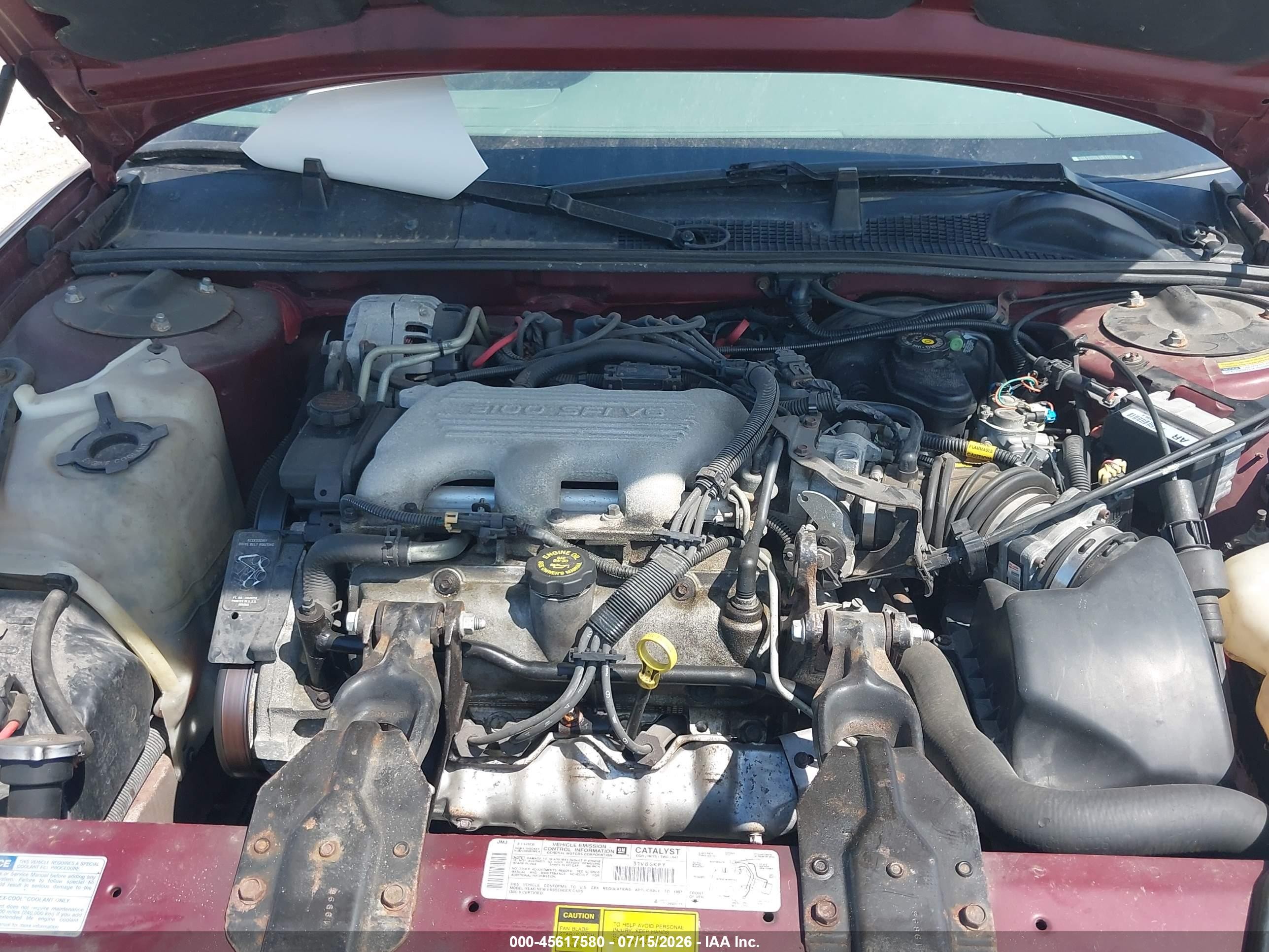 1997 Chevrolet Lumina   Burgundy vin: 2G1WL52M3V1105389