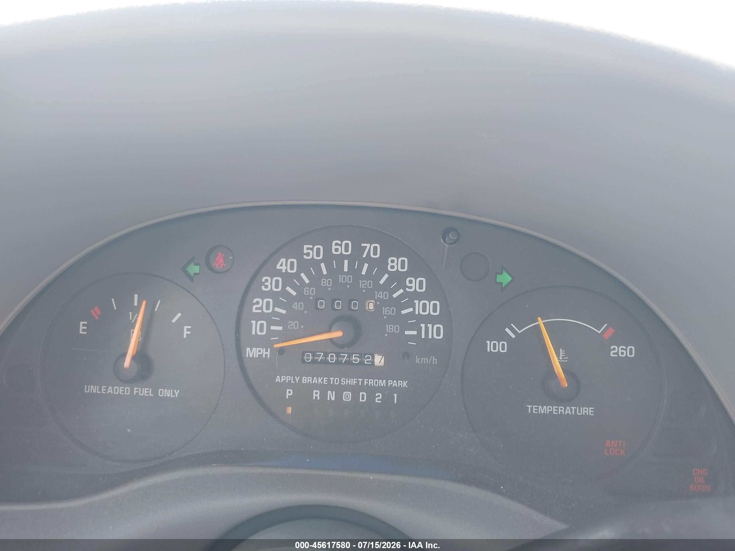 1997 Chevrolet Lumina   Burgundy vin: 2G1WL52M3V1105389