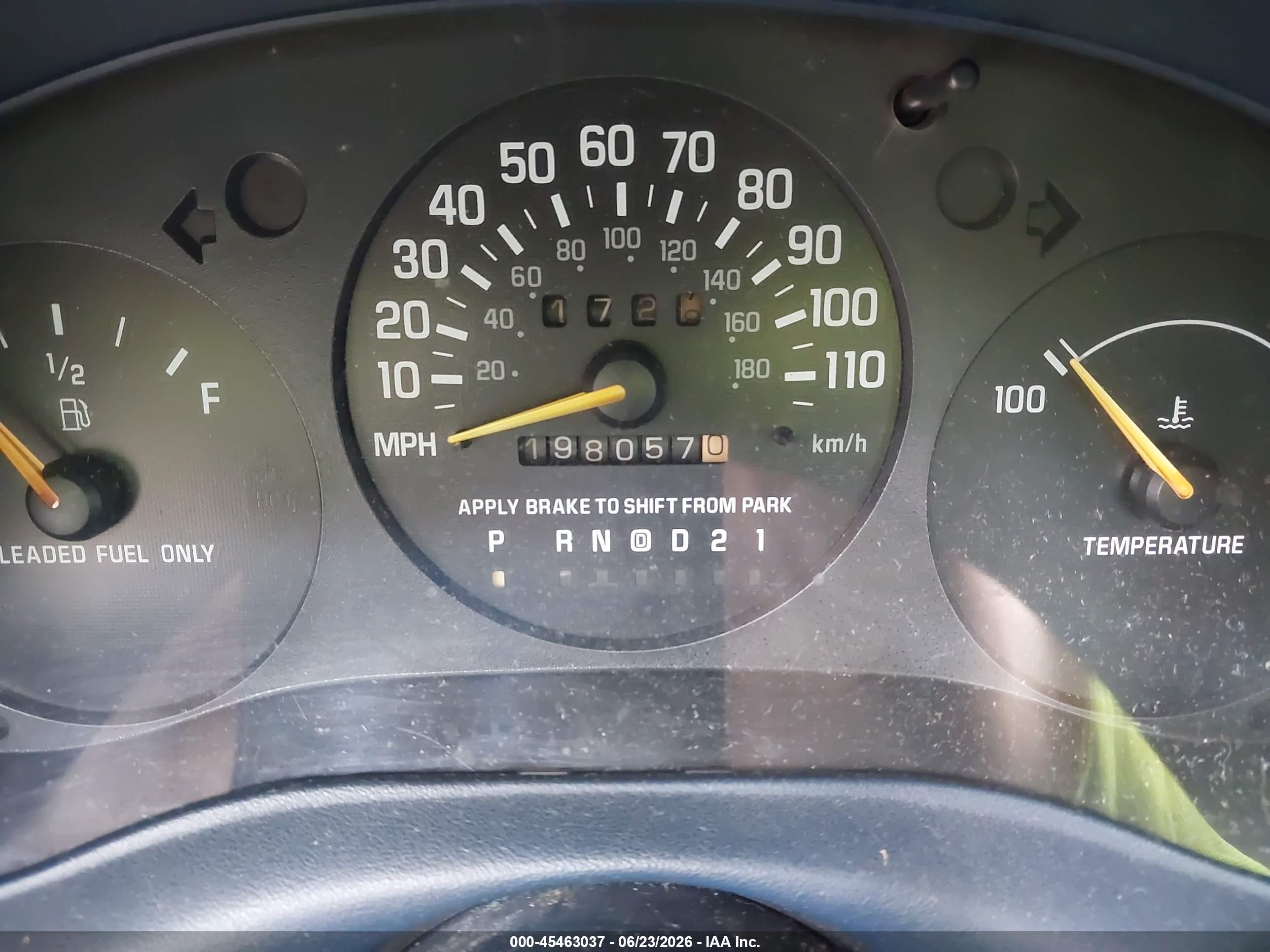 1997 Chevrolet Lumina Police Blue vin: 2G1WL52M5V9331824
