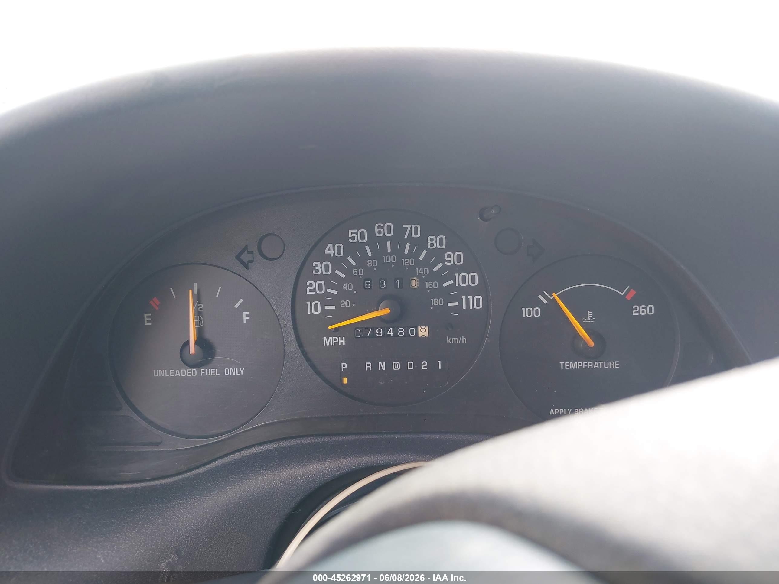 1996 Chevrolet Lumina   White vin: 2G1WL52M7T1133094