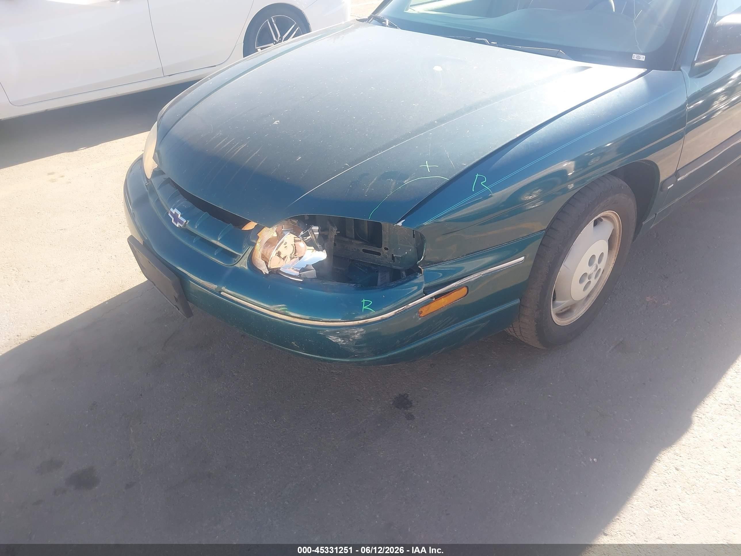 1999 Chevrolet Lumina   Зеленый vin: 2G1WL52M8X9207744