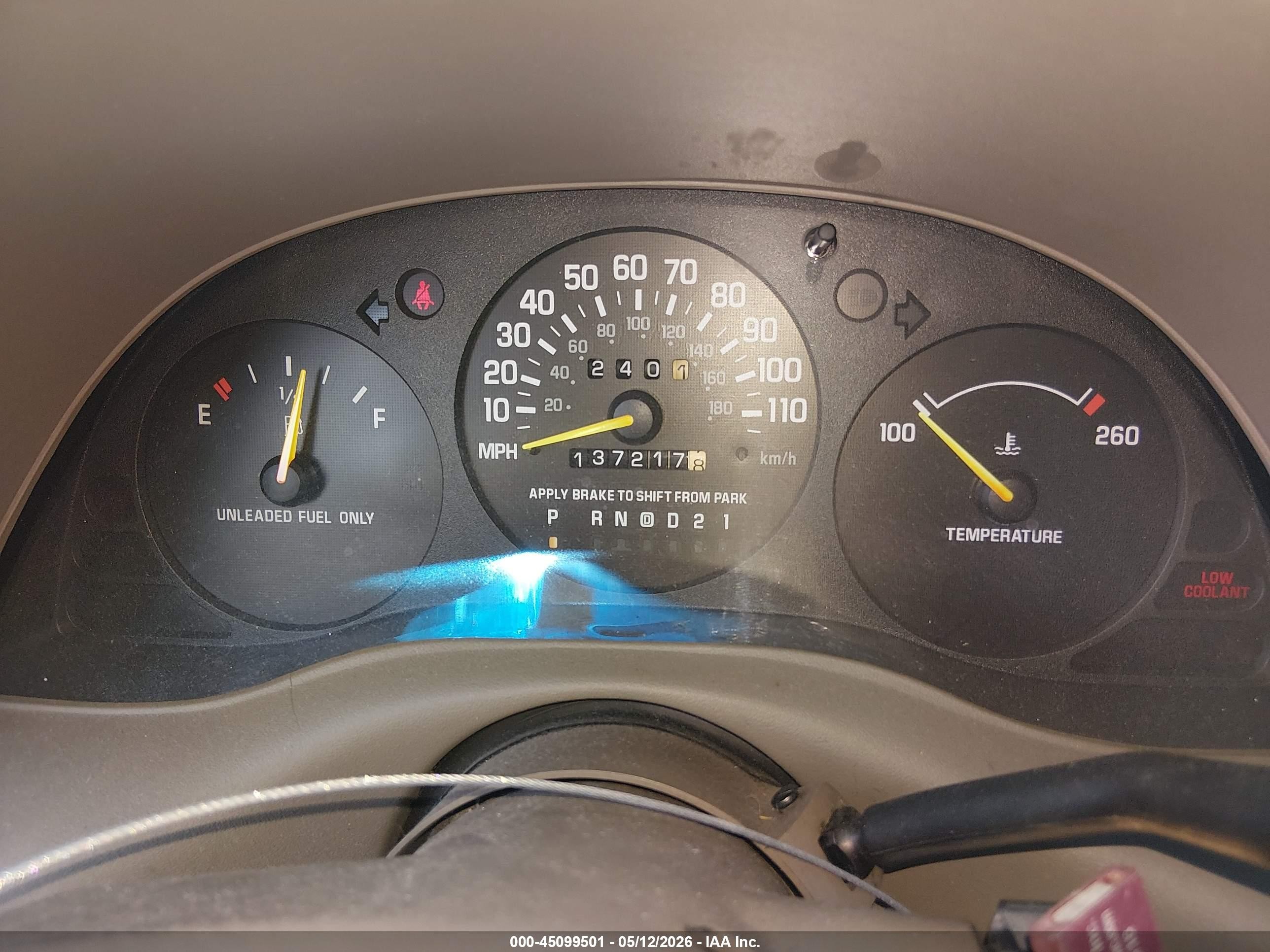 1999 Chevrolet Lumina   Red vin: 2G1WL52M8X9222387
